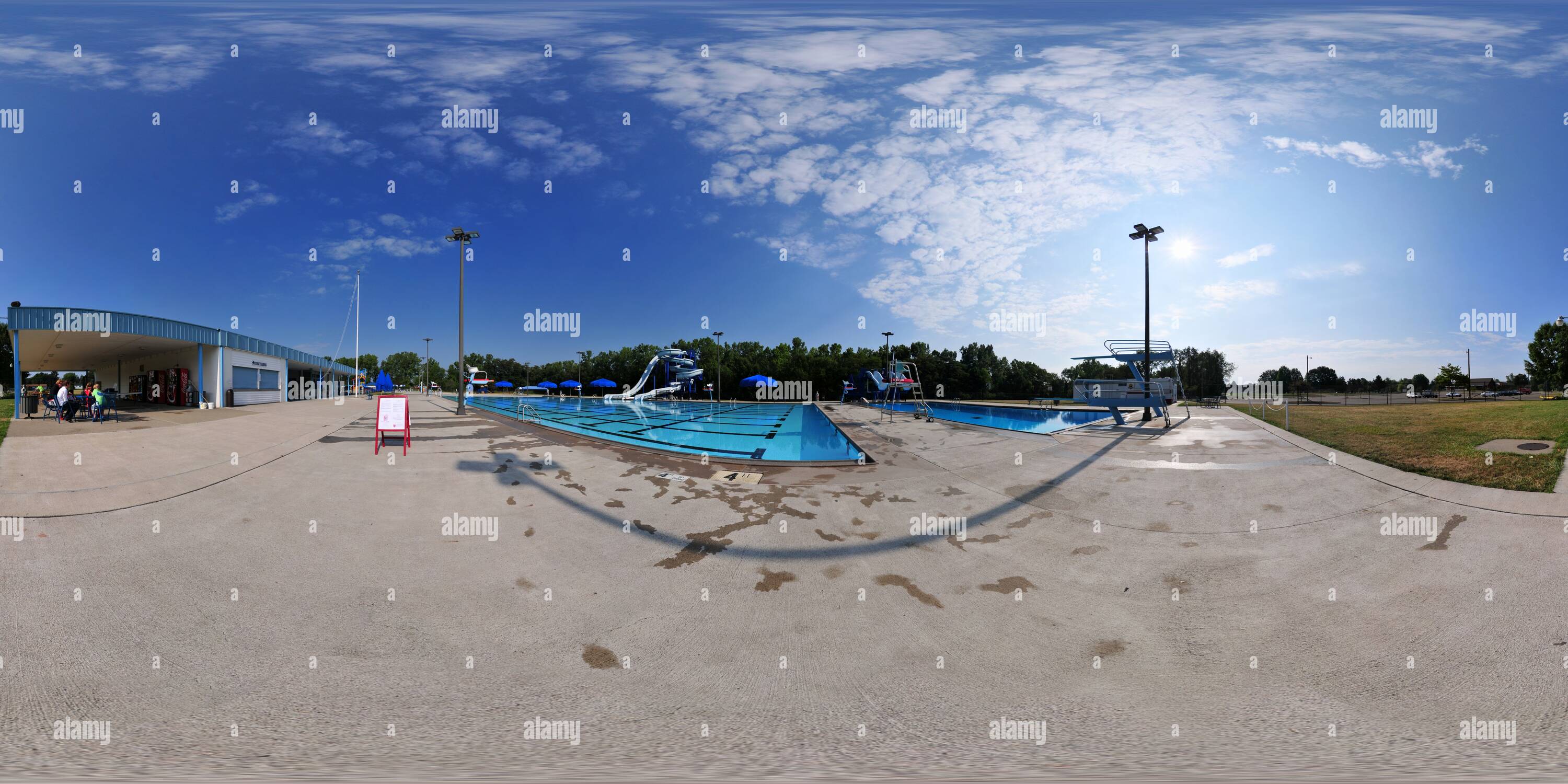 360° view of Heath City Water Park, Heath Ohio Alamy