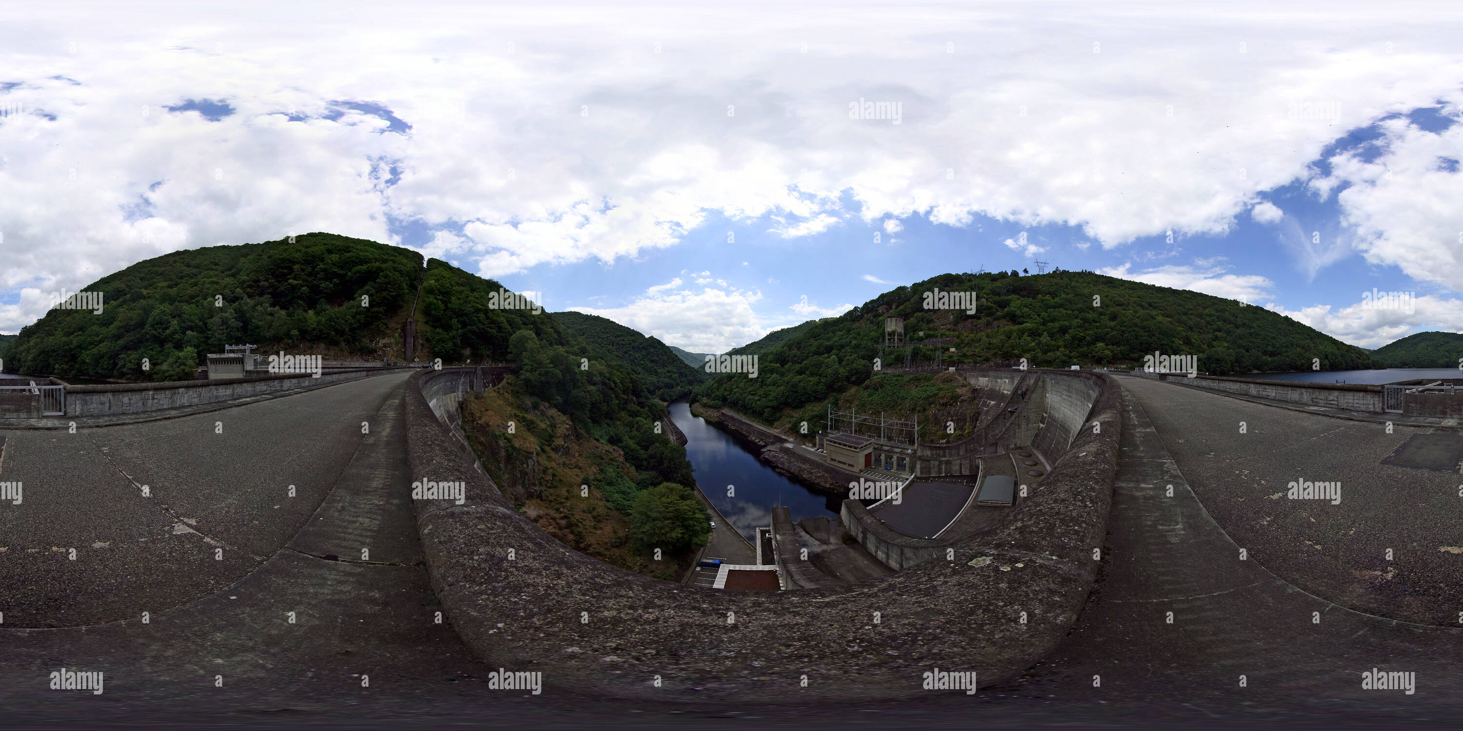 360° View Of Chastang Dam In France Alamy