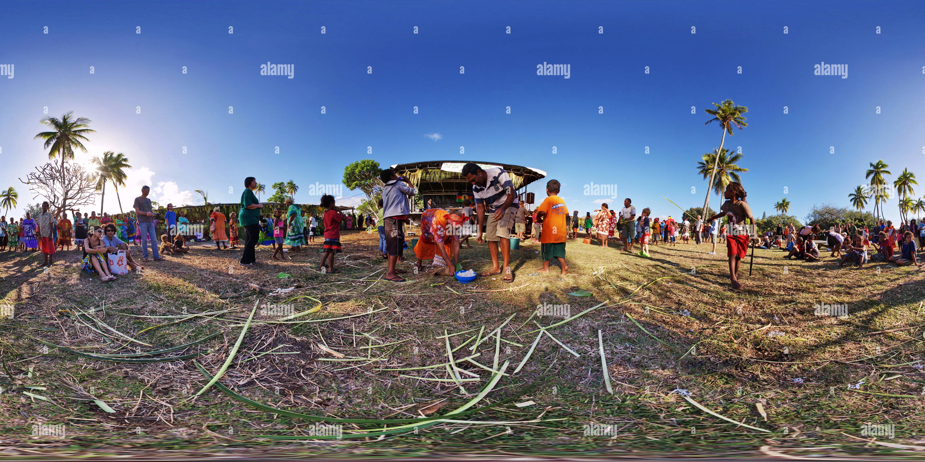 360 degree panoramic view of Ouvea Walei Yam Festival