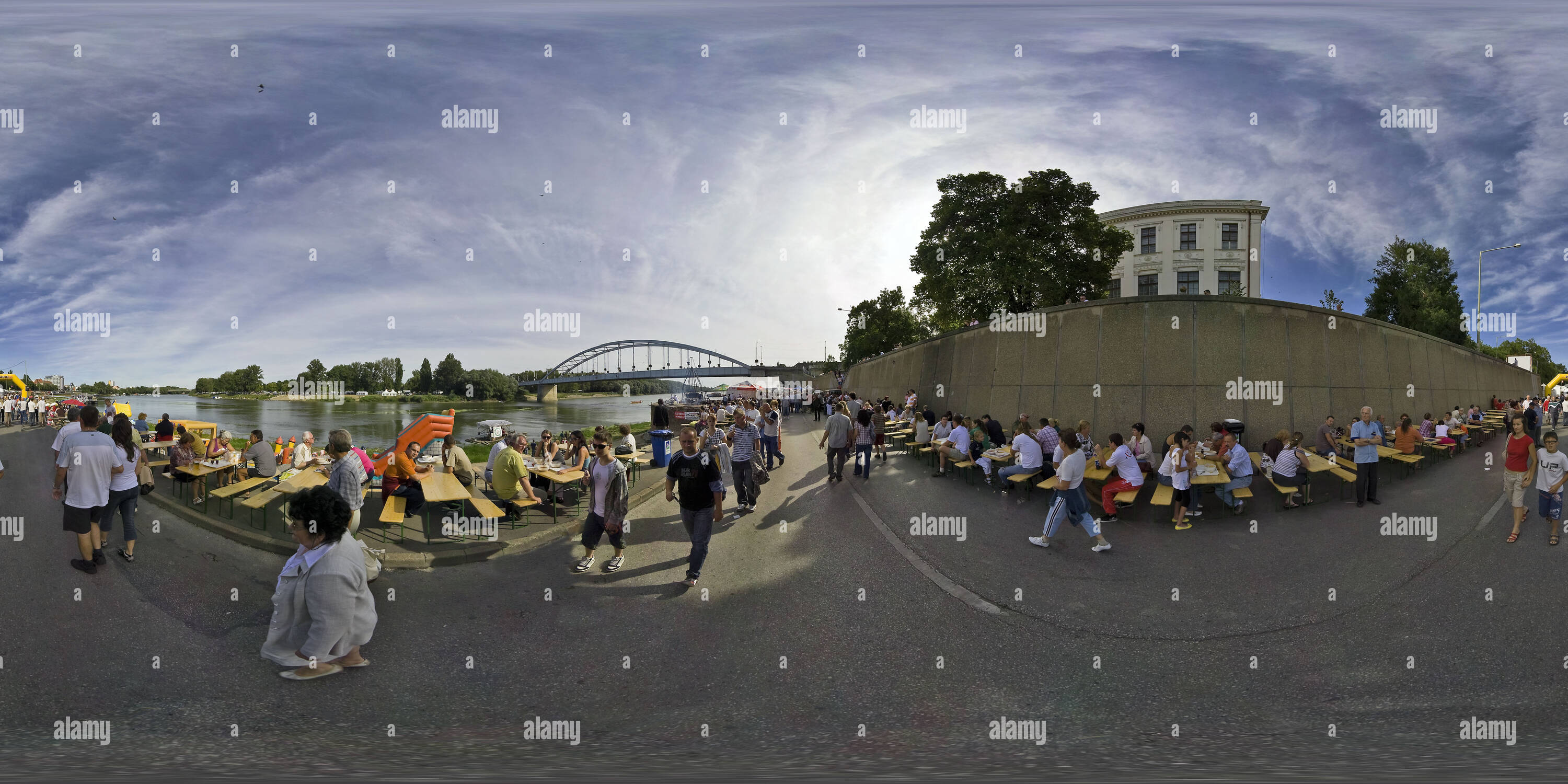 360 degree panoramic view of Fish festival 2009 - Quay