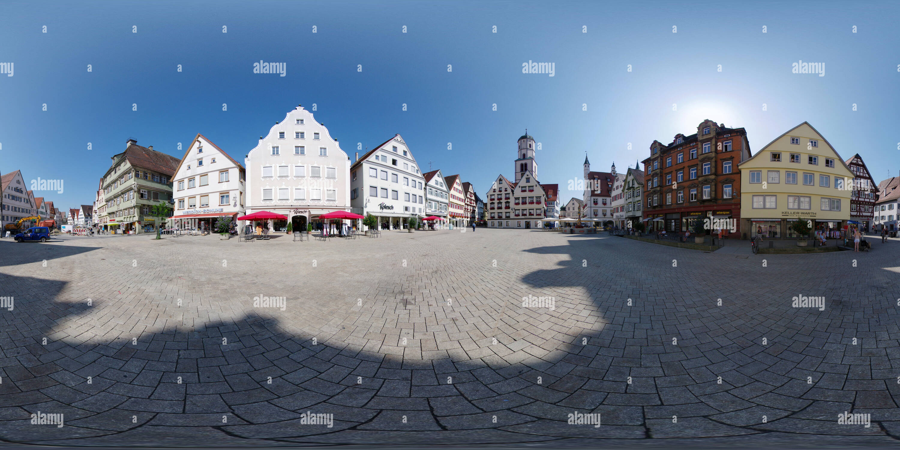 360 degree panoramic view of Marktplatz