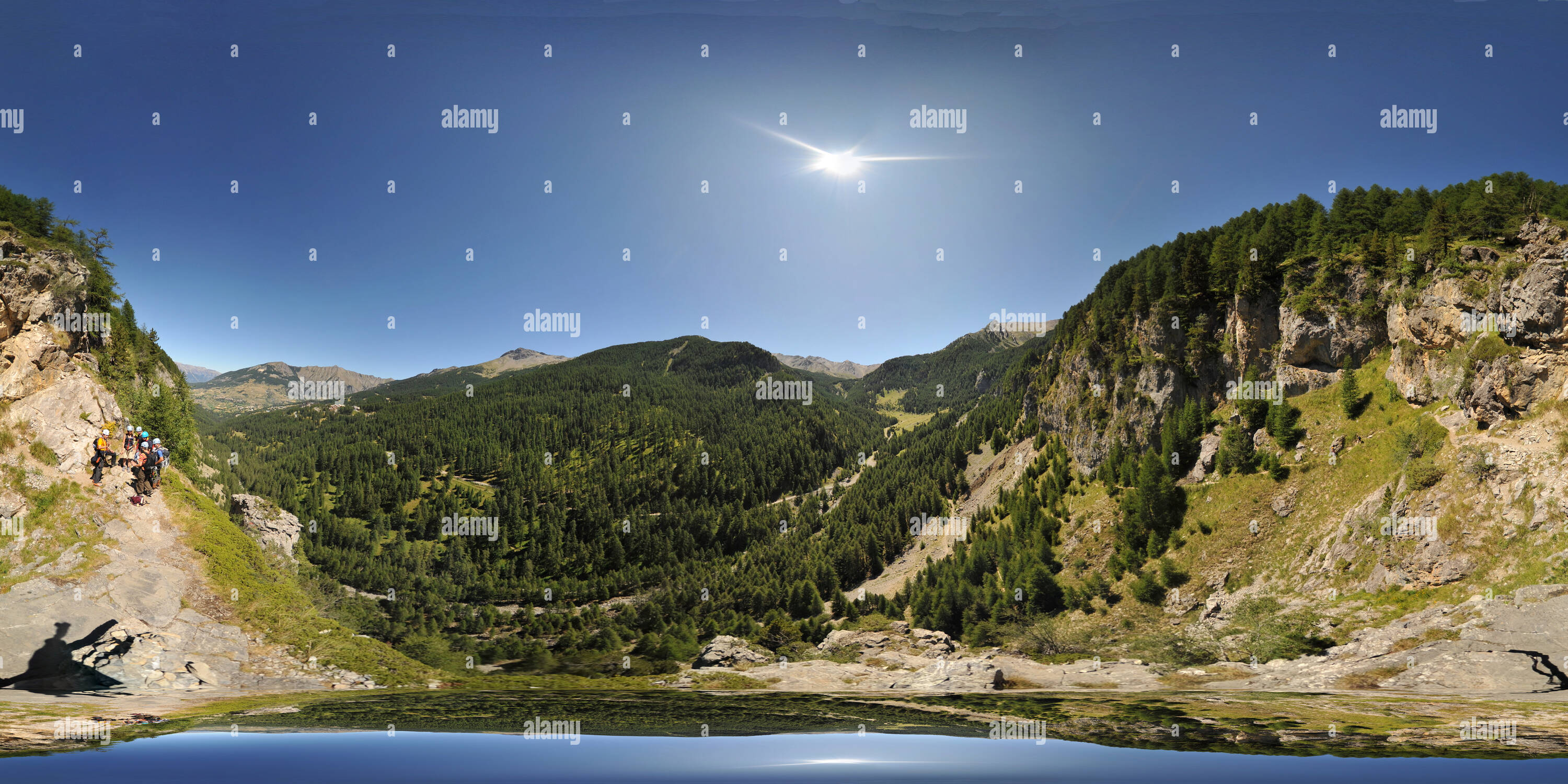 360 degree panoramic view of Via Ferrata site in Les Orres