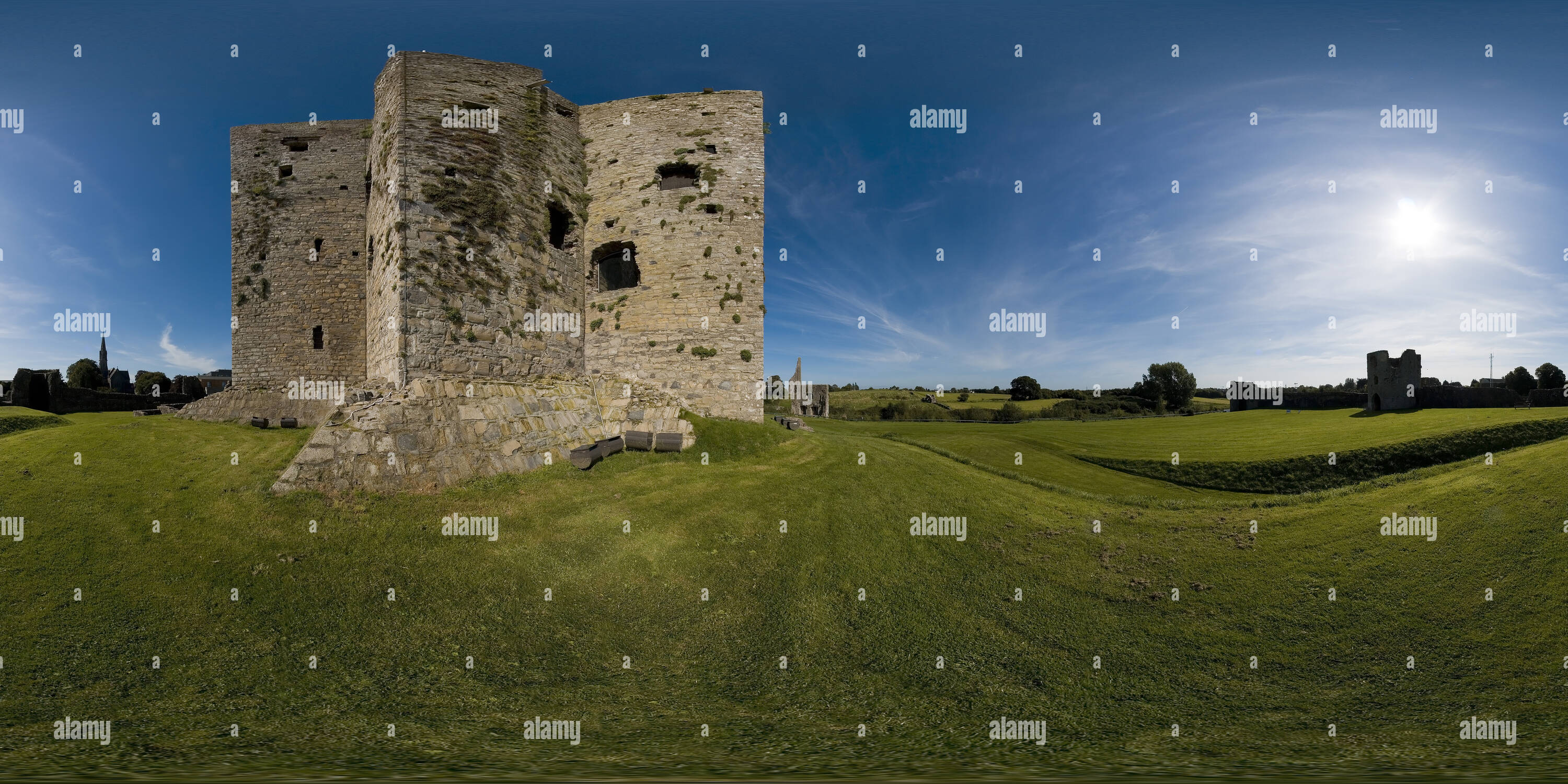 360° view of Trim Castle The Keep Alamy