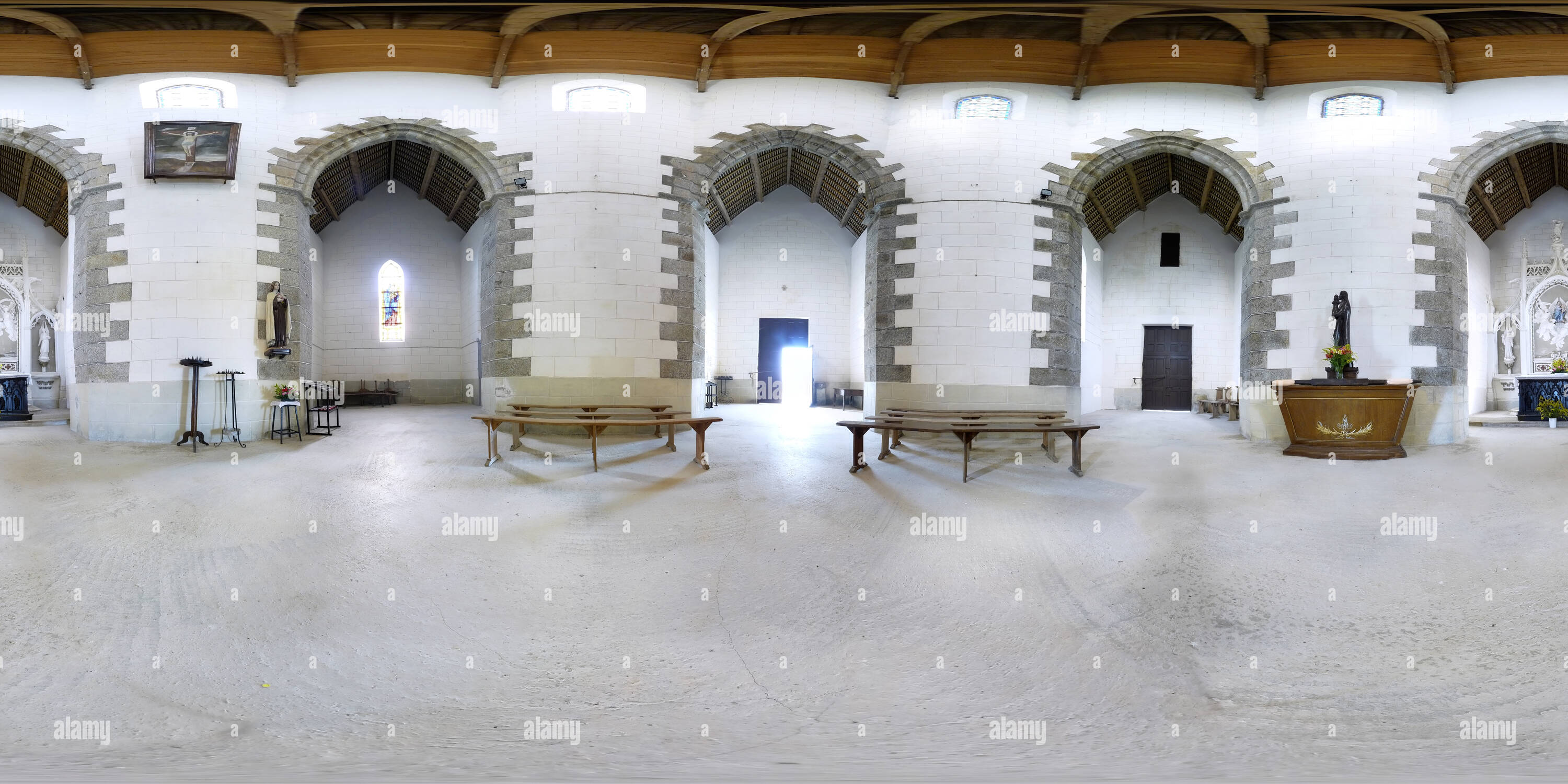 360° view of Notre Dame du Mont Carmel Alamy