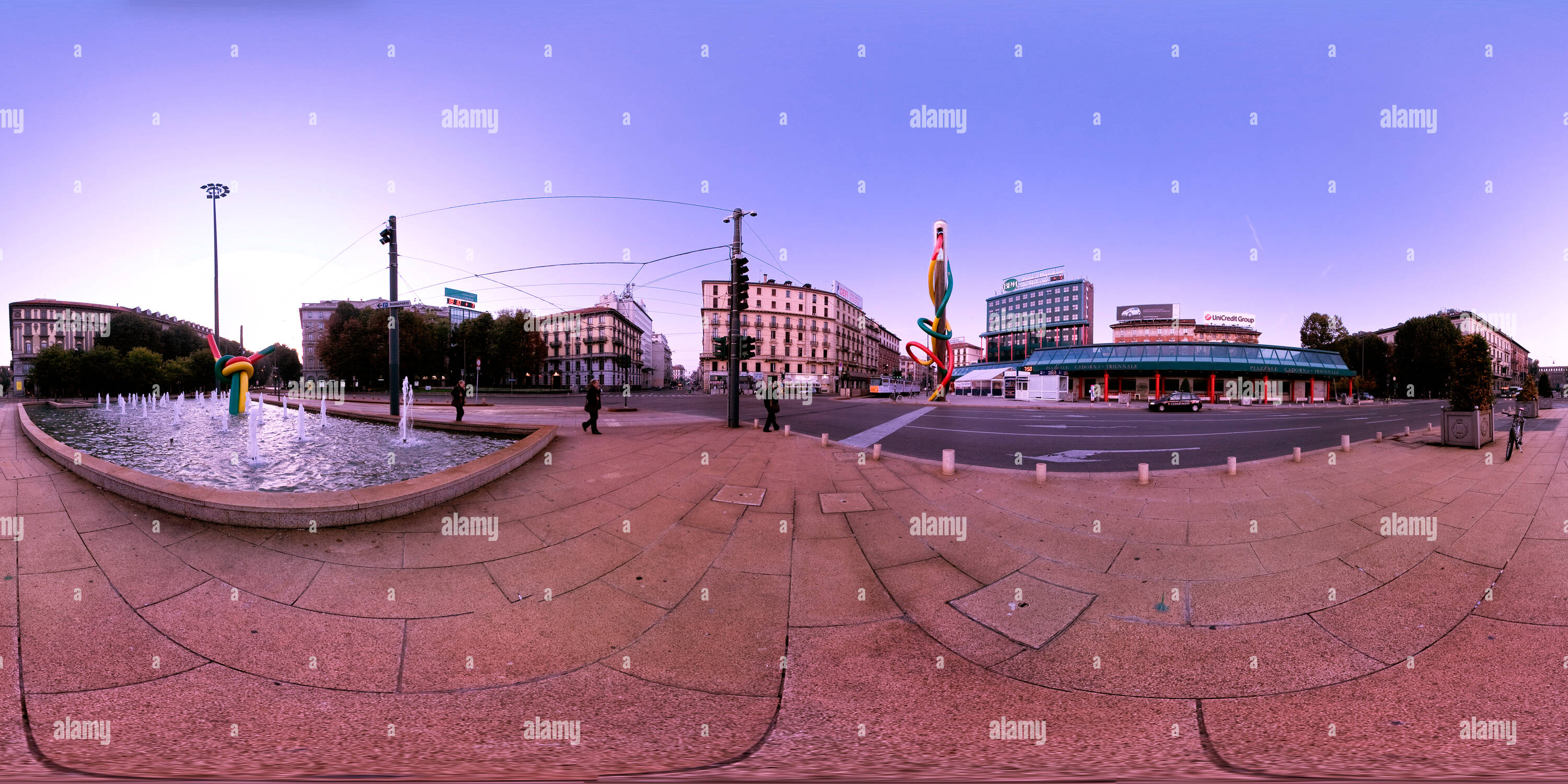 360 View Of Stazione Cadorna Ferrovie Nord A Milano Alamy