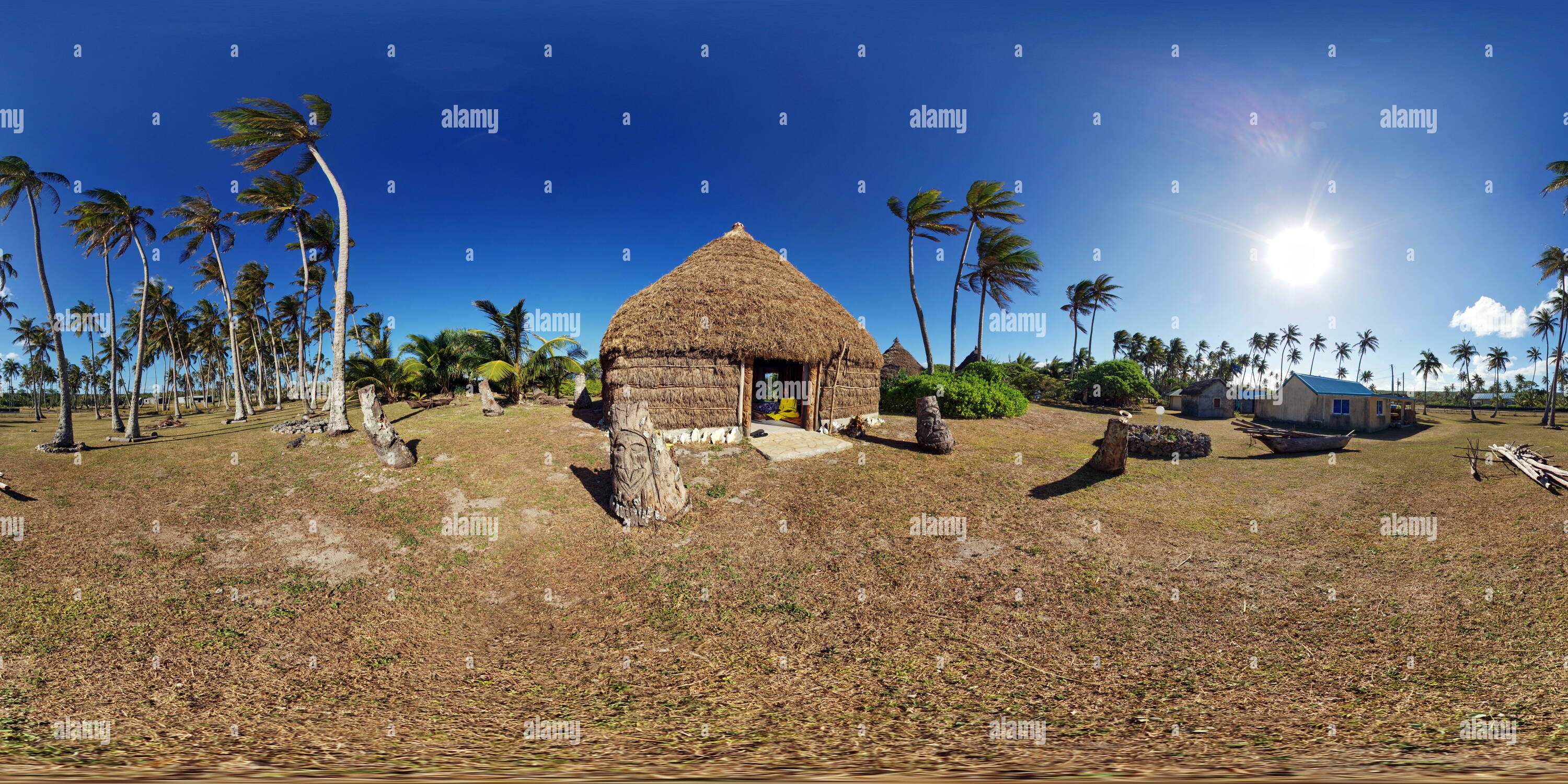 360 degree panoramic view of Lifou Accommodation New Caledonia Helen Gaze