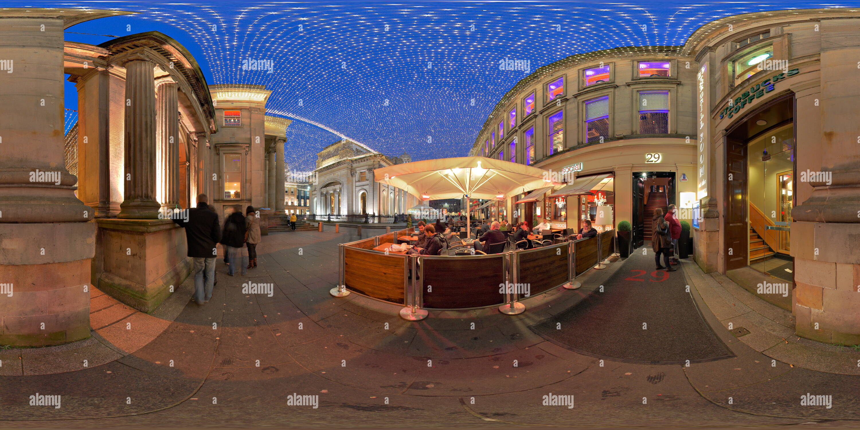 360° view of Royal Exchange Square, Glasgow Alamy