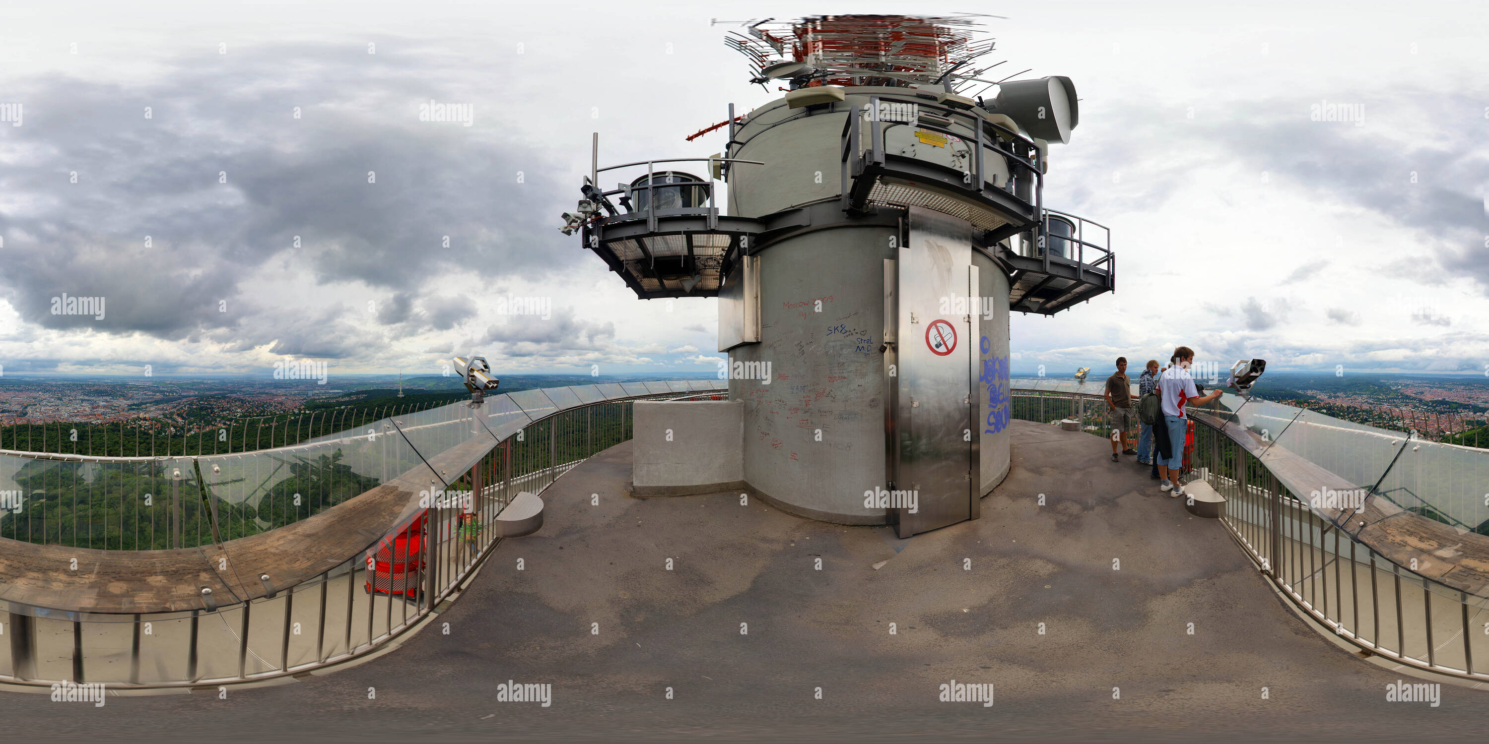 360° view of The Television Tower in Stuttgart - Alamy