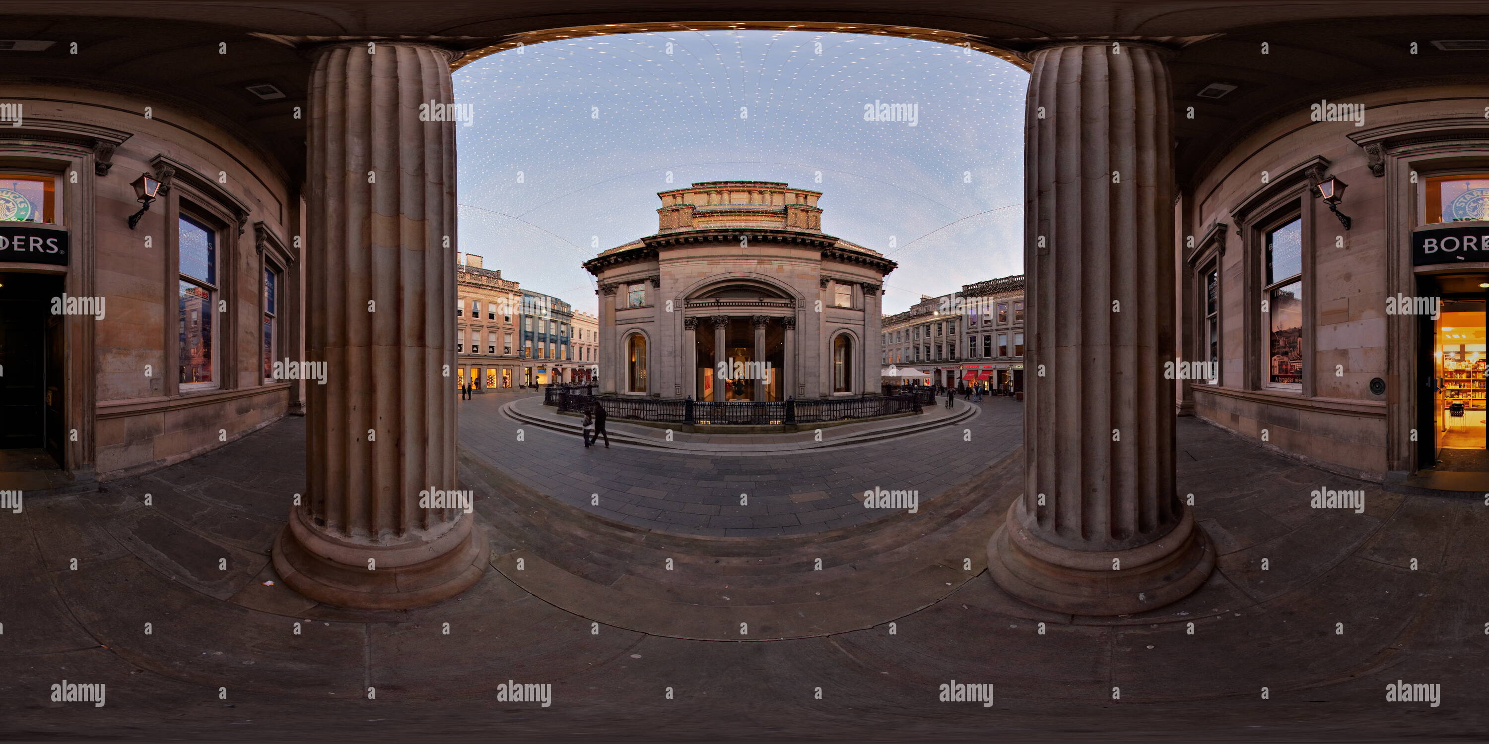 360° view of Royal Exchange Square, Glasgow Alamy