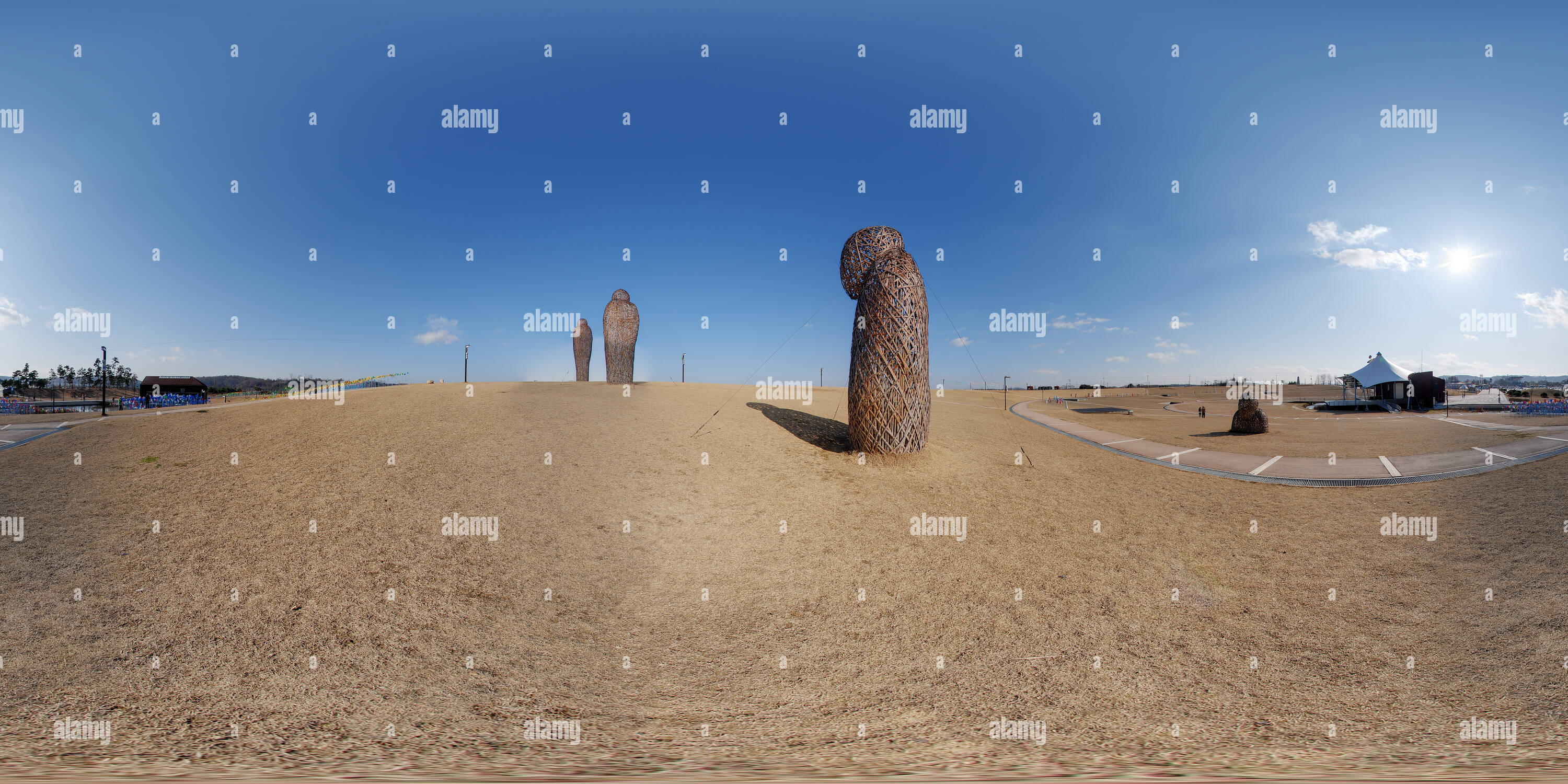 360° view of Giant bamboo statue, Imjingak, Pyongwhanuri Alamy
