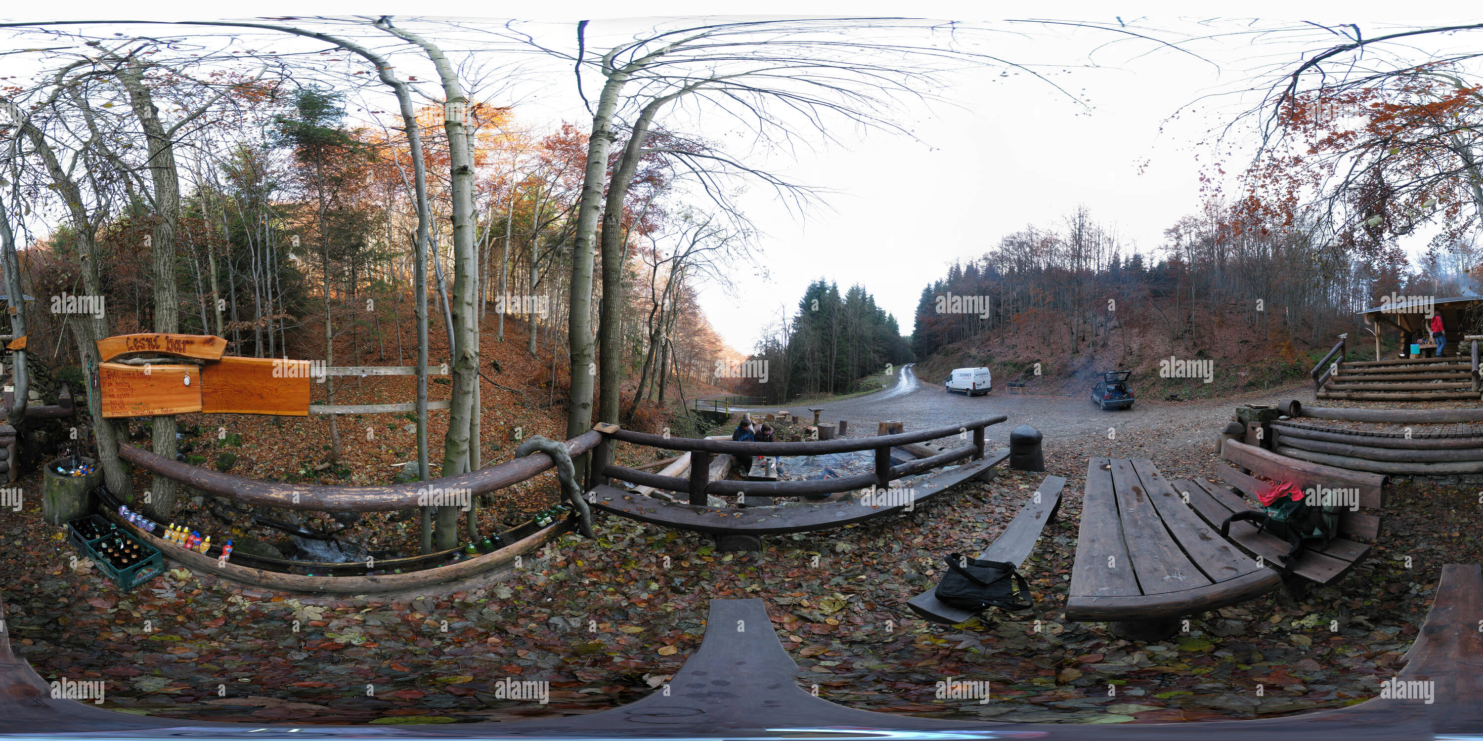 360° view of The Forest bar Alamy