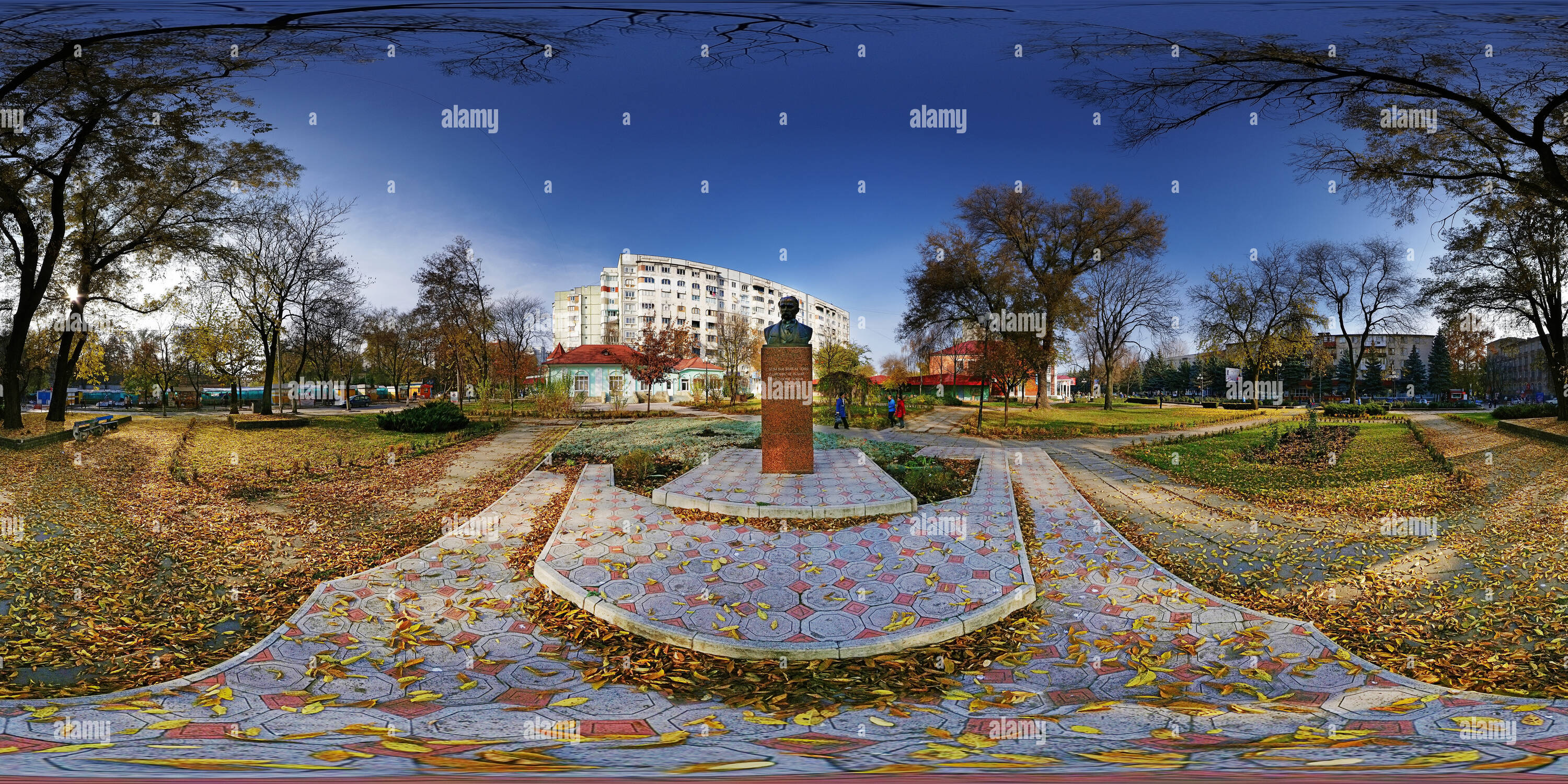 360 degree panoramic view of Monument Taras Hryhorovych Shevchenko