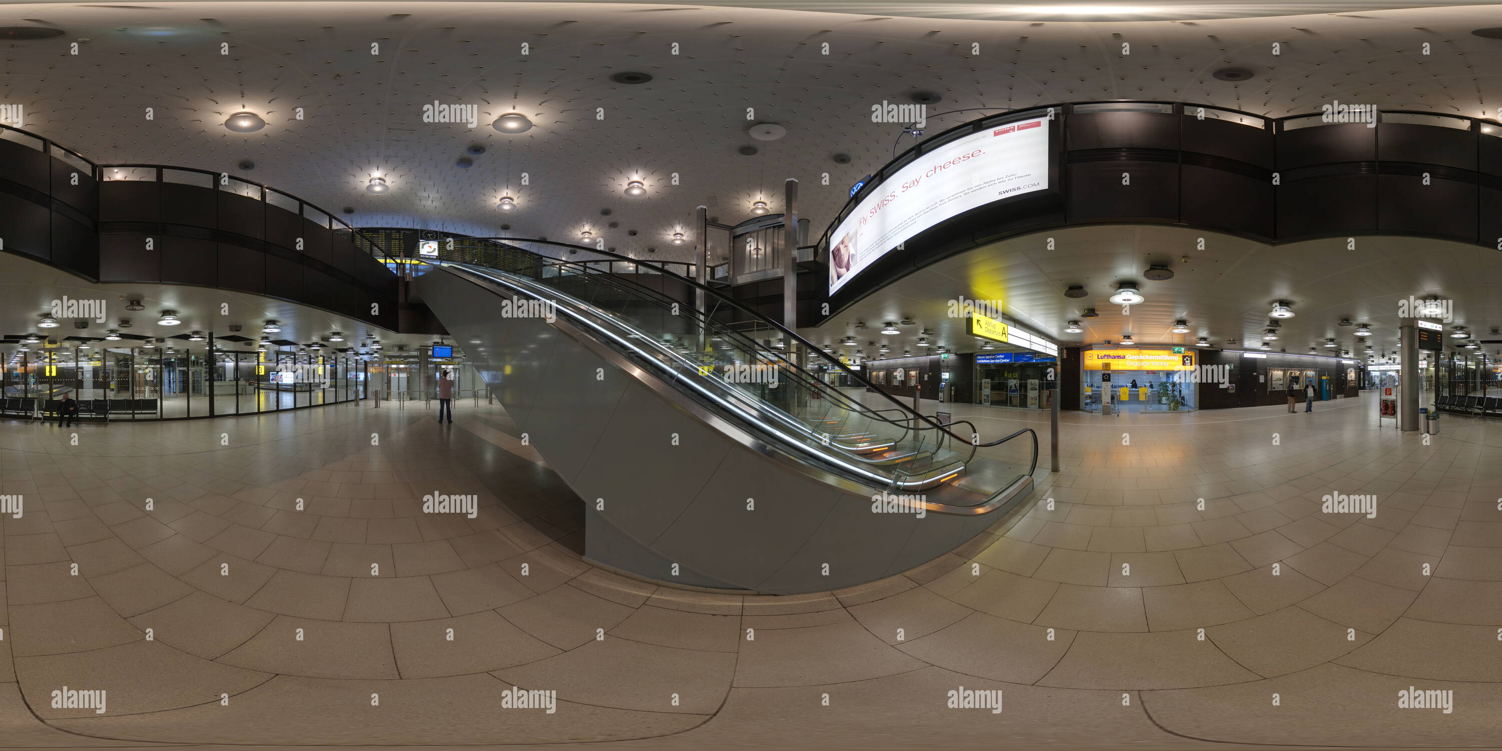 360° view of Hannover Airport. Terminal A. Arrival Alamy
