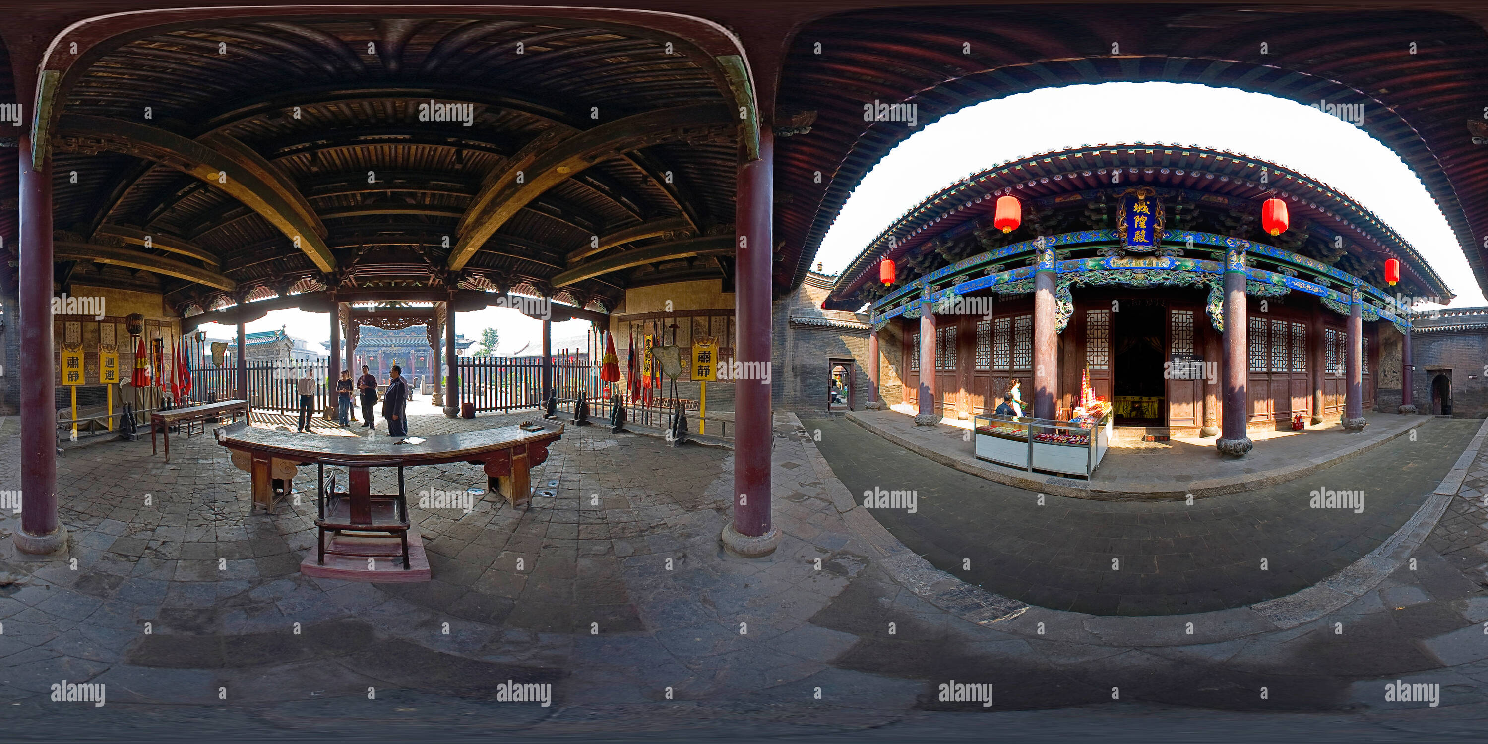 360 degree panoramic view of City God Temple Cheng Huang Temple