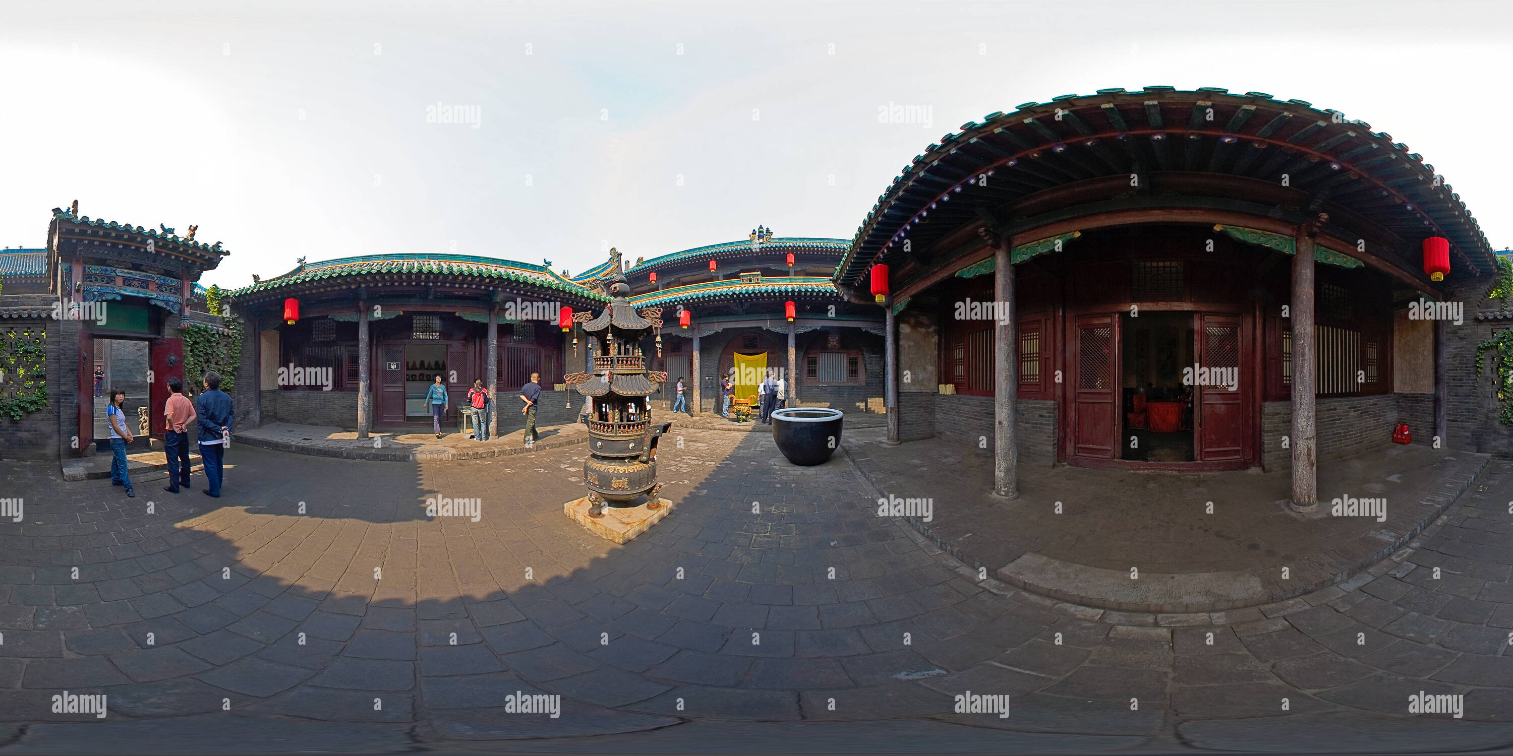 360° view of City God Temple Chambers Alamy