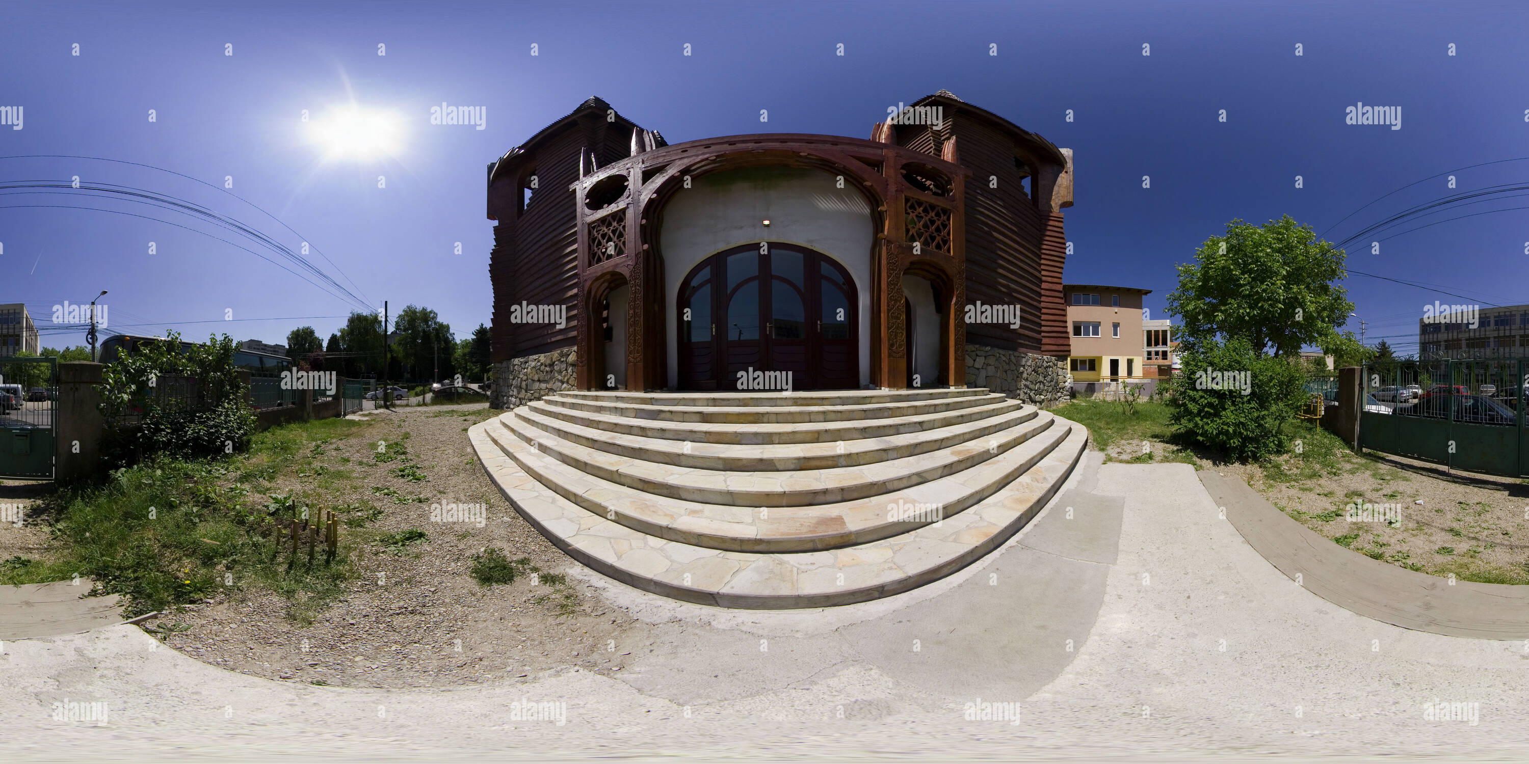 360 degree panoramic view of Reformed church - planning Imre Makovecz
