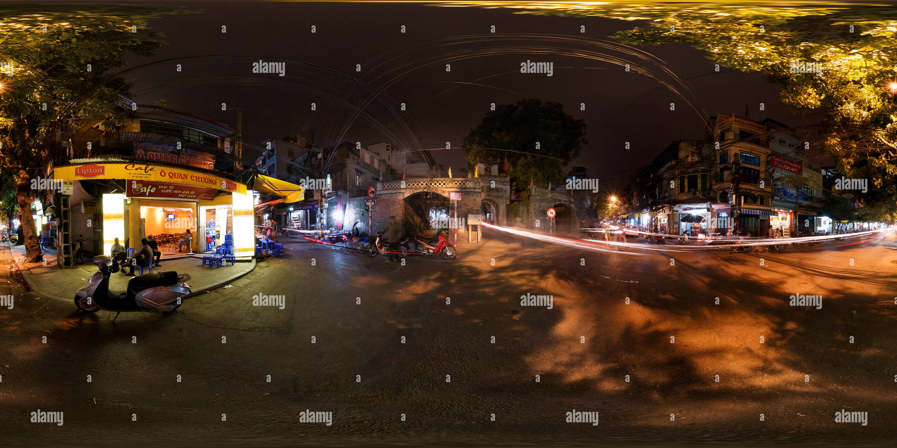 360° view of Old City Gate Hanoi Alamy