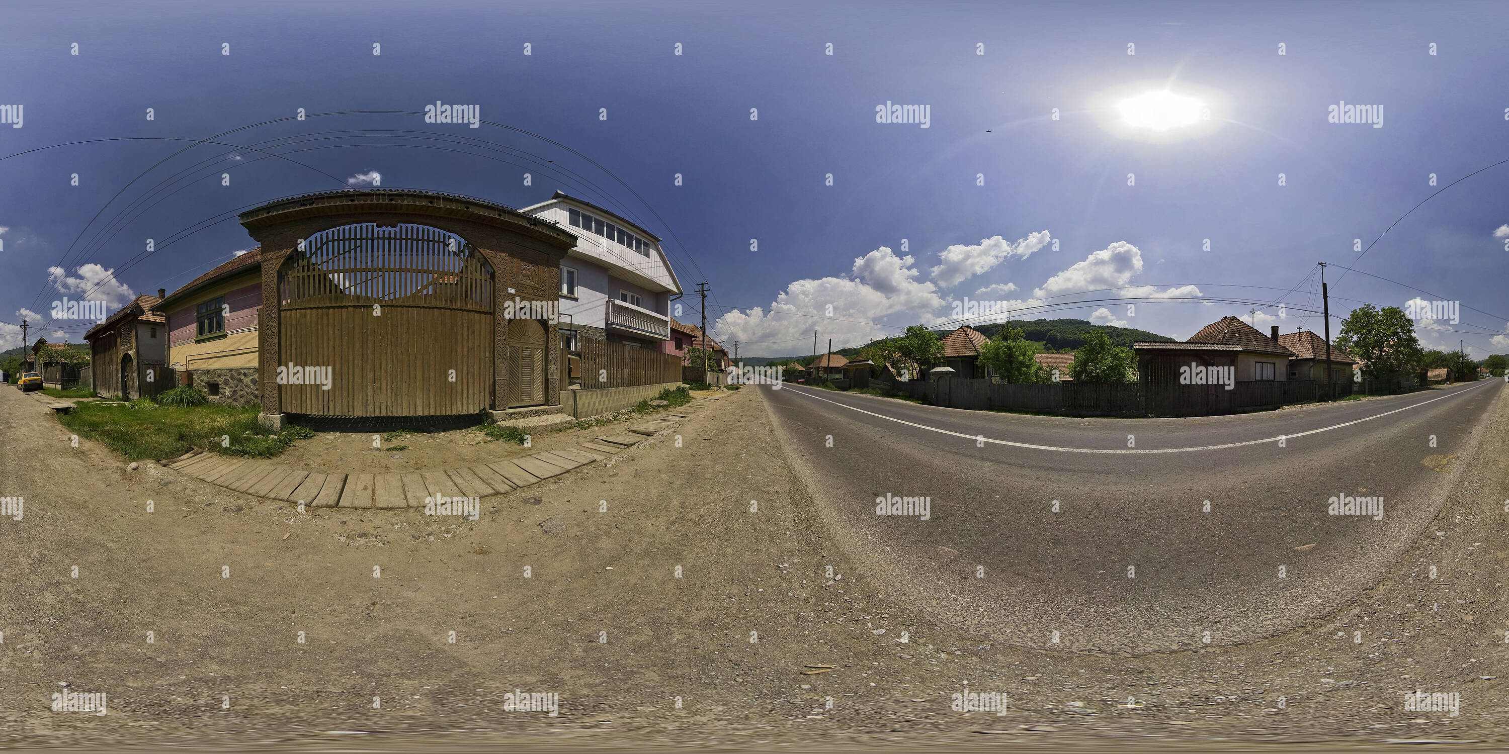 360° view of Szekler gate - Alamy