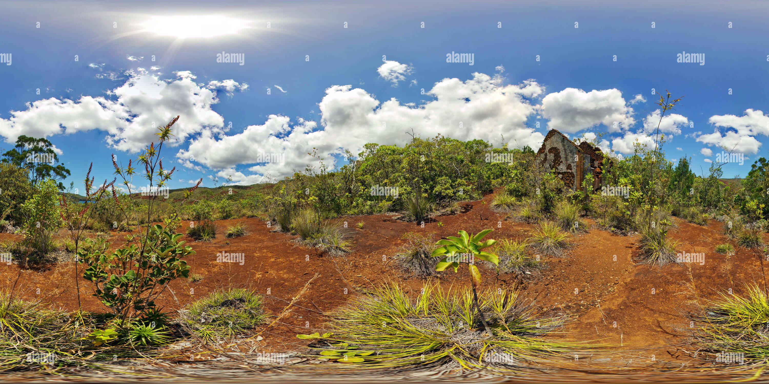 360 degree panoramic view of Ruins Prony New Caledonia