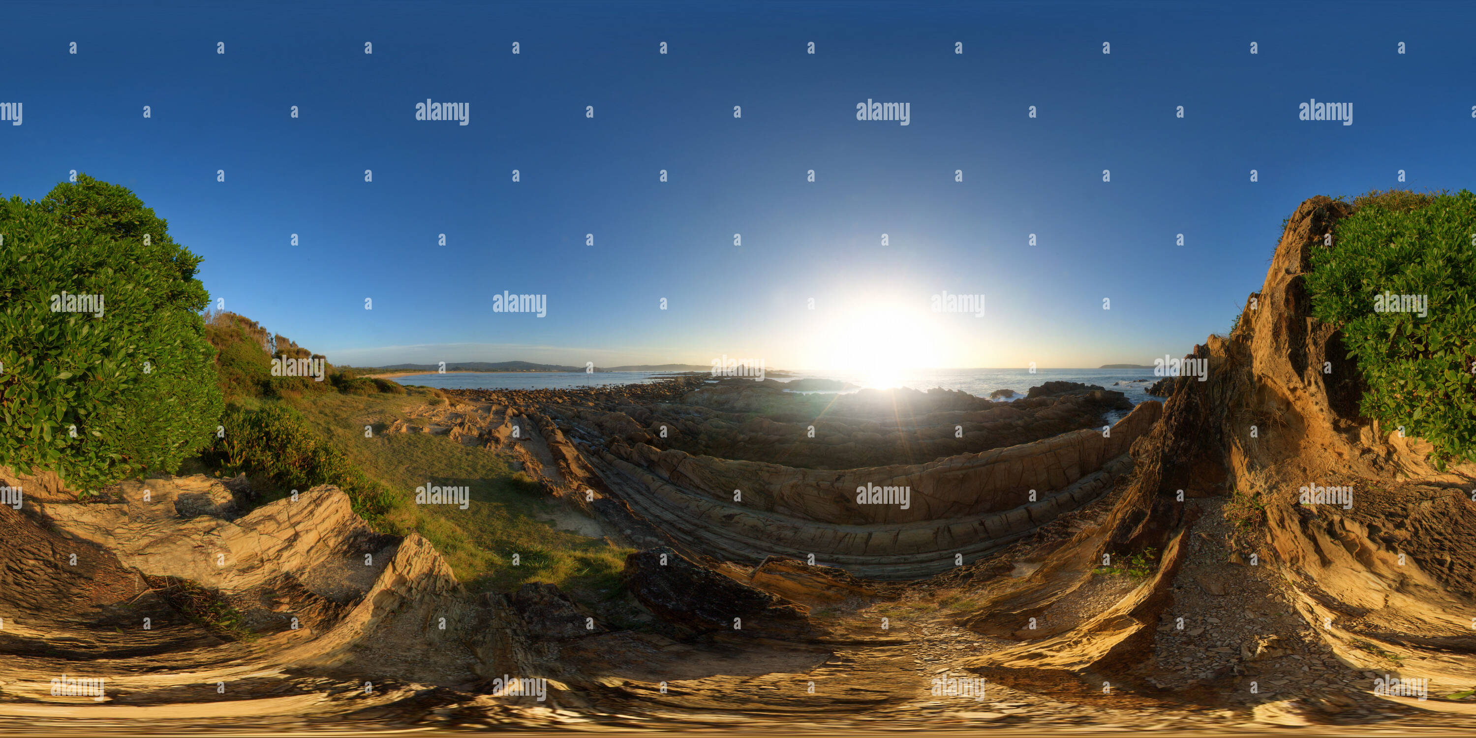 360° view of Mossy Point Cliffs New South Wales Australia Alamy
