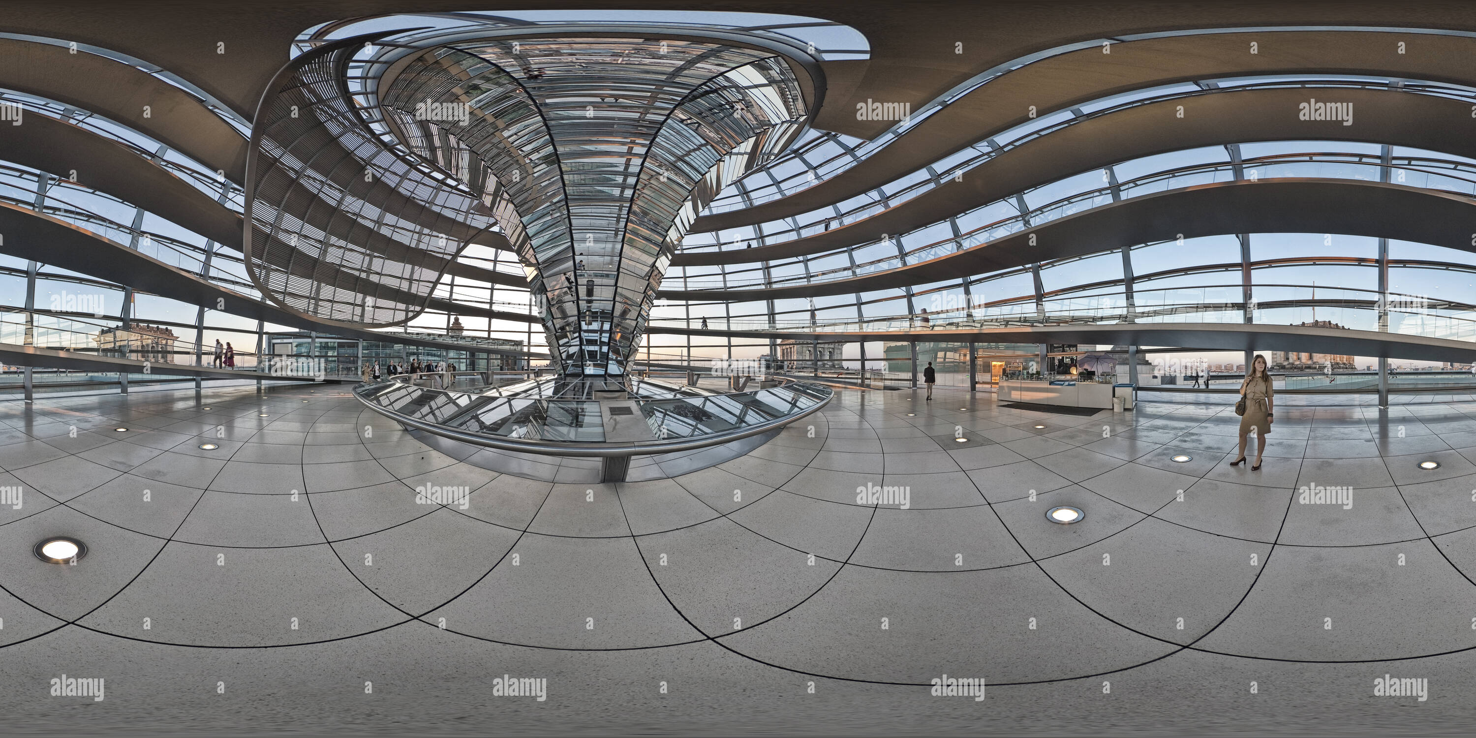 360° view of Germany Berlin Reichstag Glas Dome Entrance view - Alamy