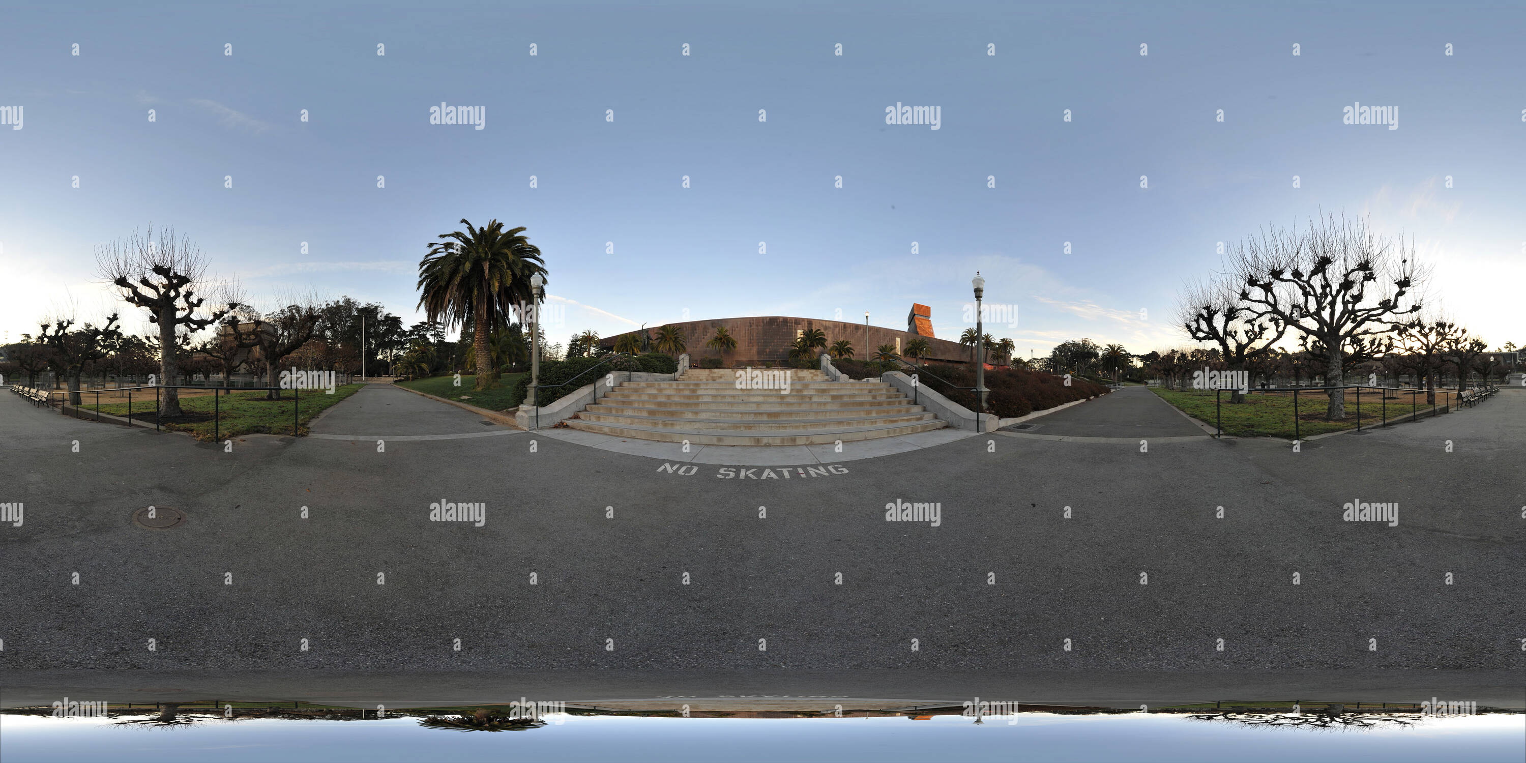 360 degree panoramic view of DeYoung Museum - San Francisco