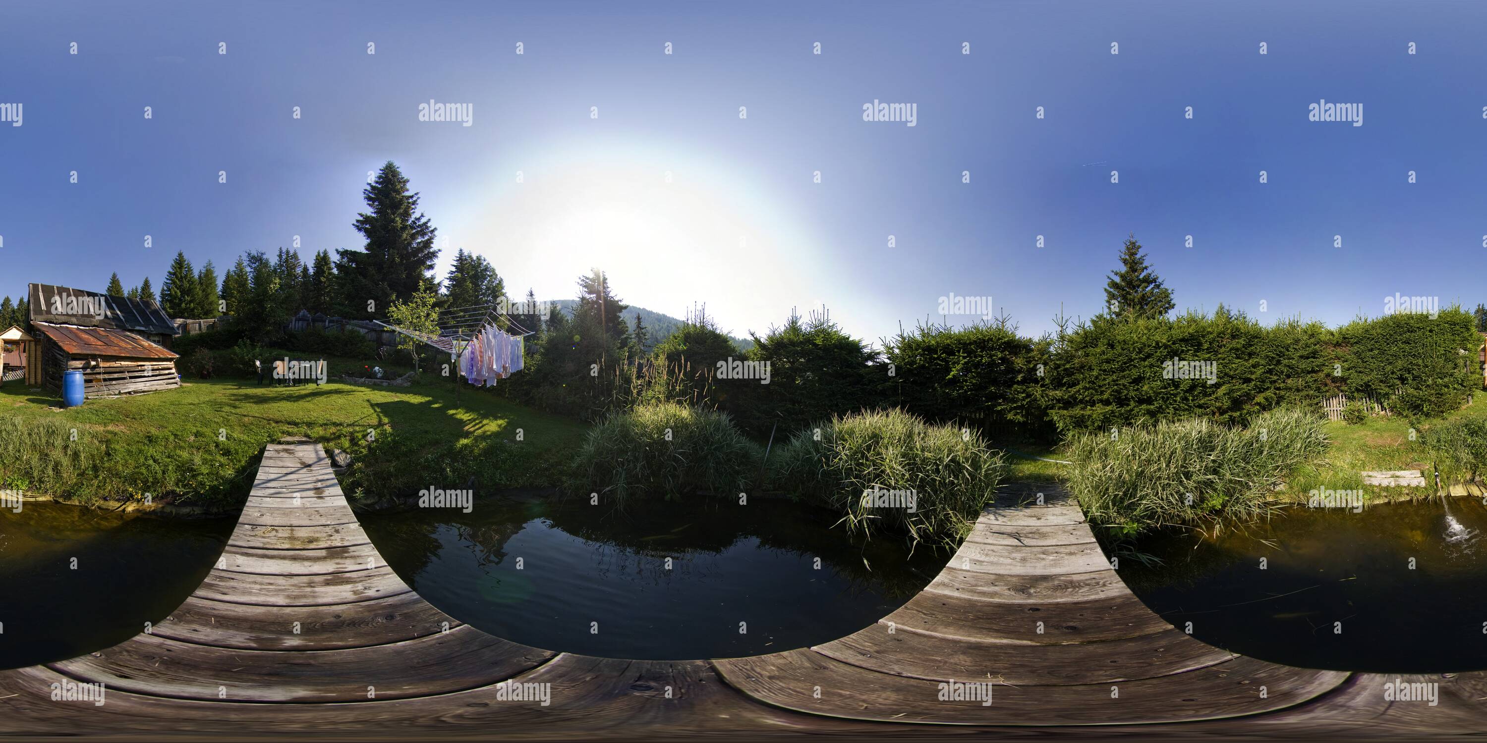 360° view of Turnerhütte Teich Alamy