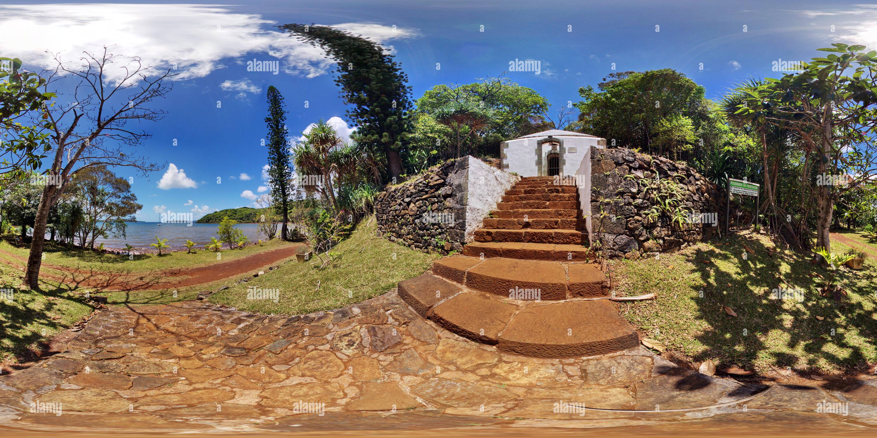 360 degree panoramic view of New Caledonia History Prony Poudriere