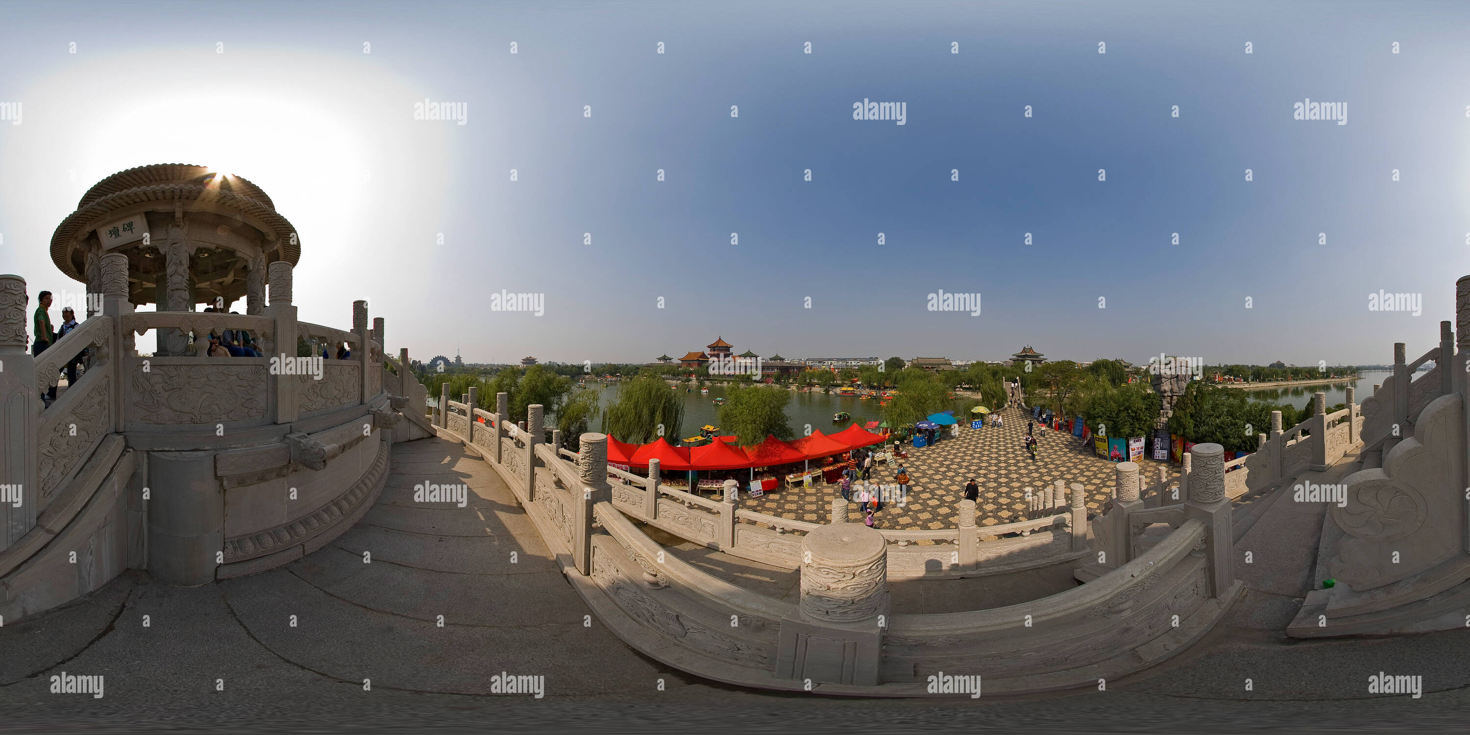 360° view of Kaifeng - Hanlin Park (Monument altar - Alamy