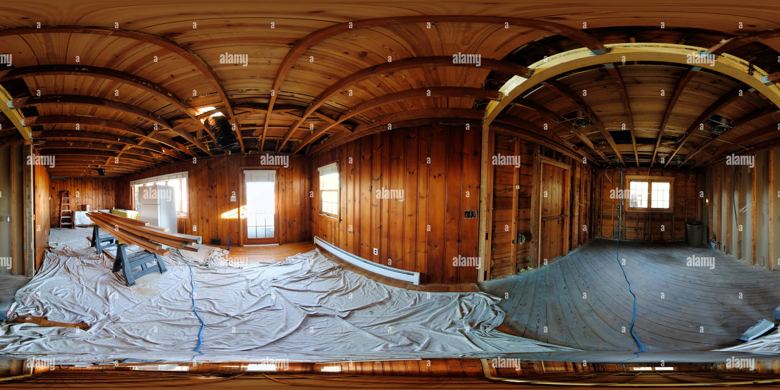 360° view of Shore house remodeling - Alamy