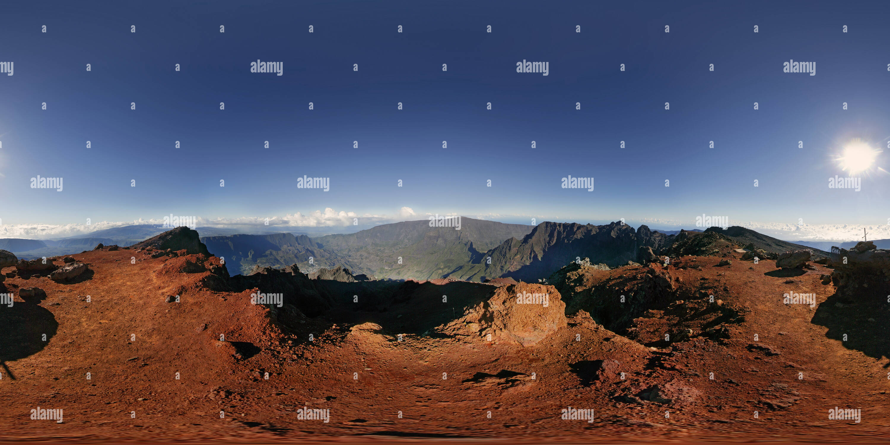 360° view of The Piton des Neiges Alamy