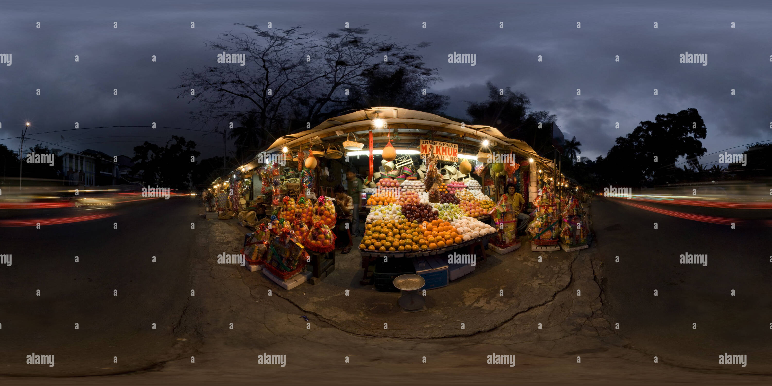 360° view of Fruit and Vegetable Market, Jakarta Alamy