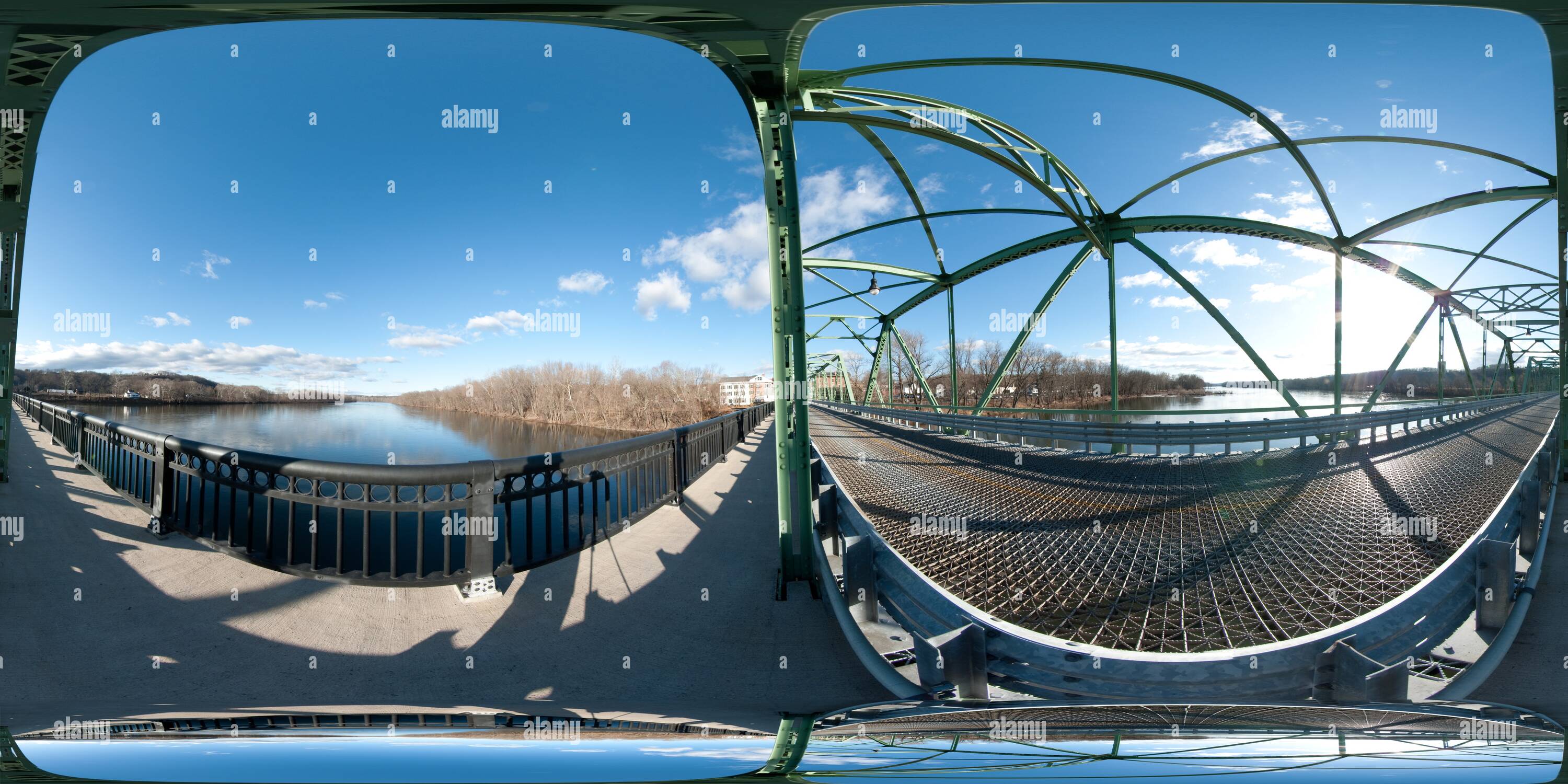 360 degree panoramic view of Frenchtown Nj Bridge To Penn 2