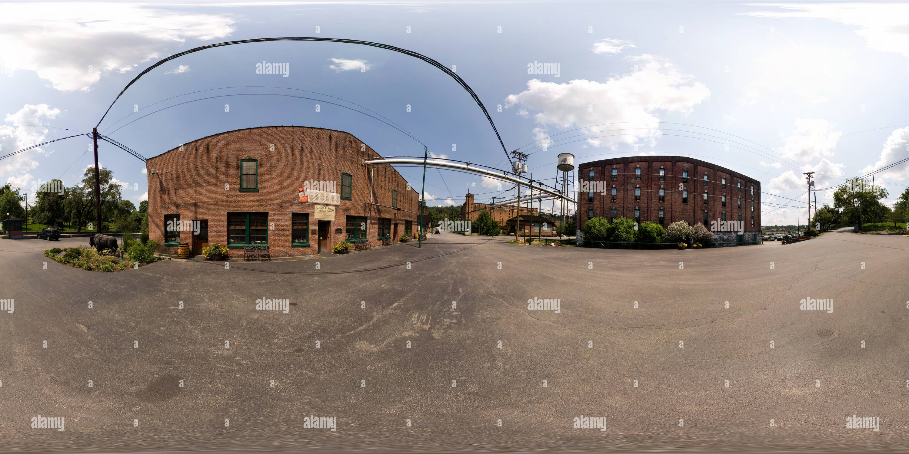 360 degree panoramic view of George T. Stagg Gift Shop, Buffalo Trace Distillery, Frankfort, Kentucky