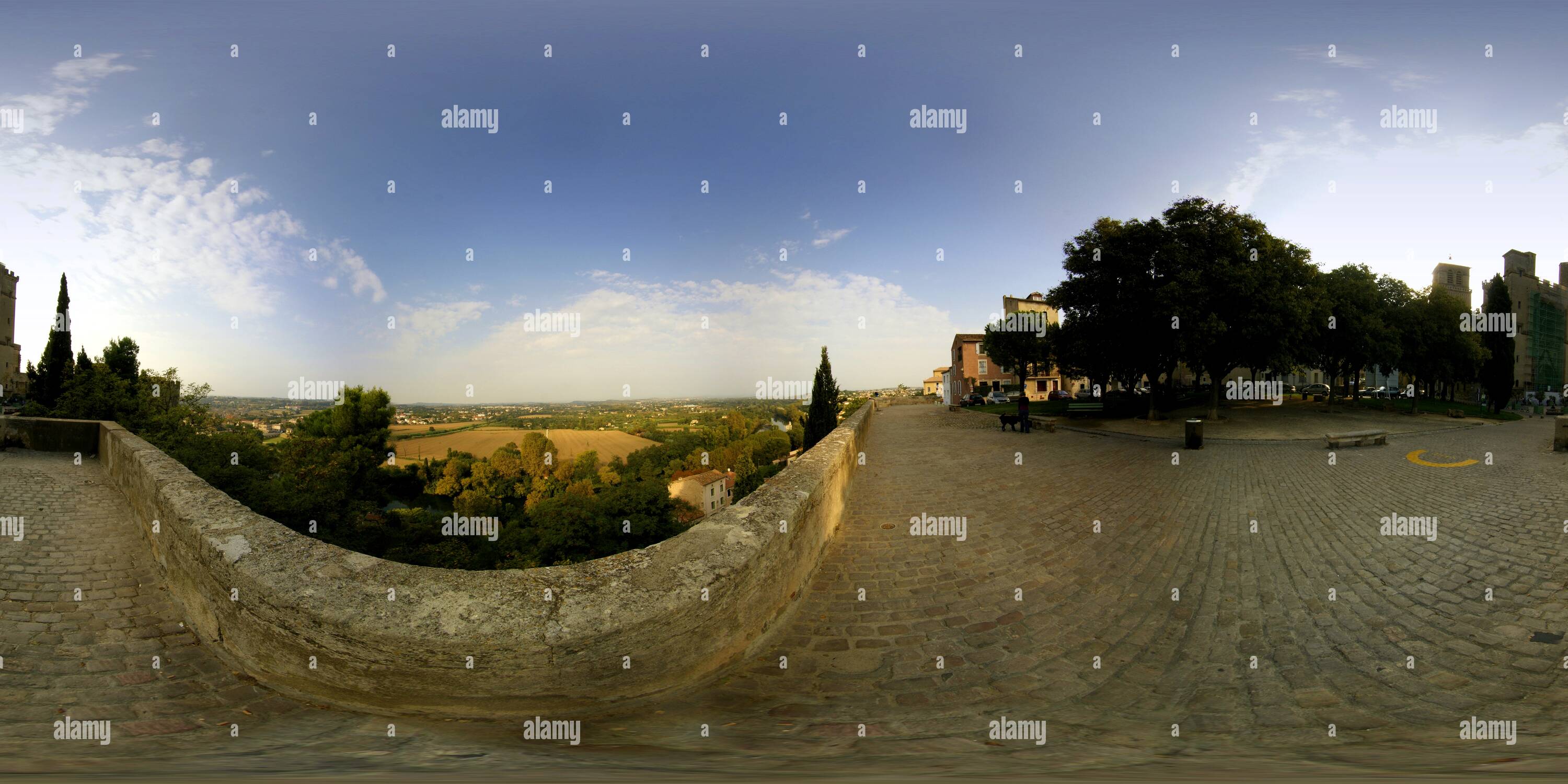 360° view of Beziers Cathedral Saint-Nazaire - Alamy