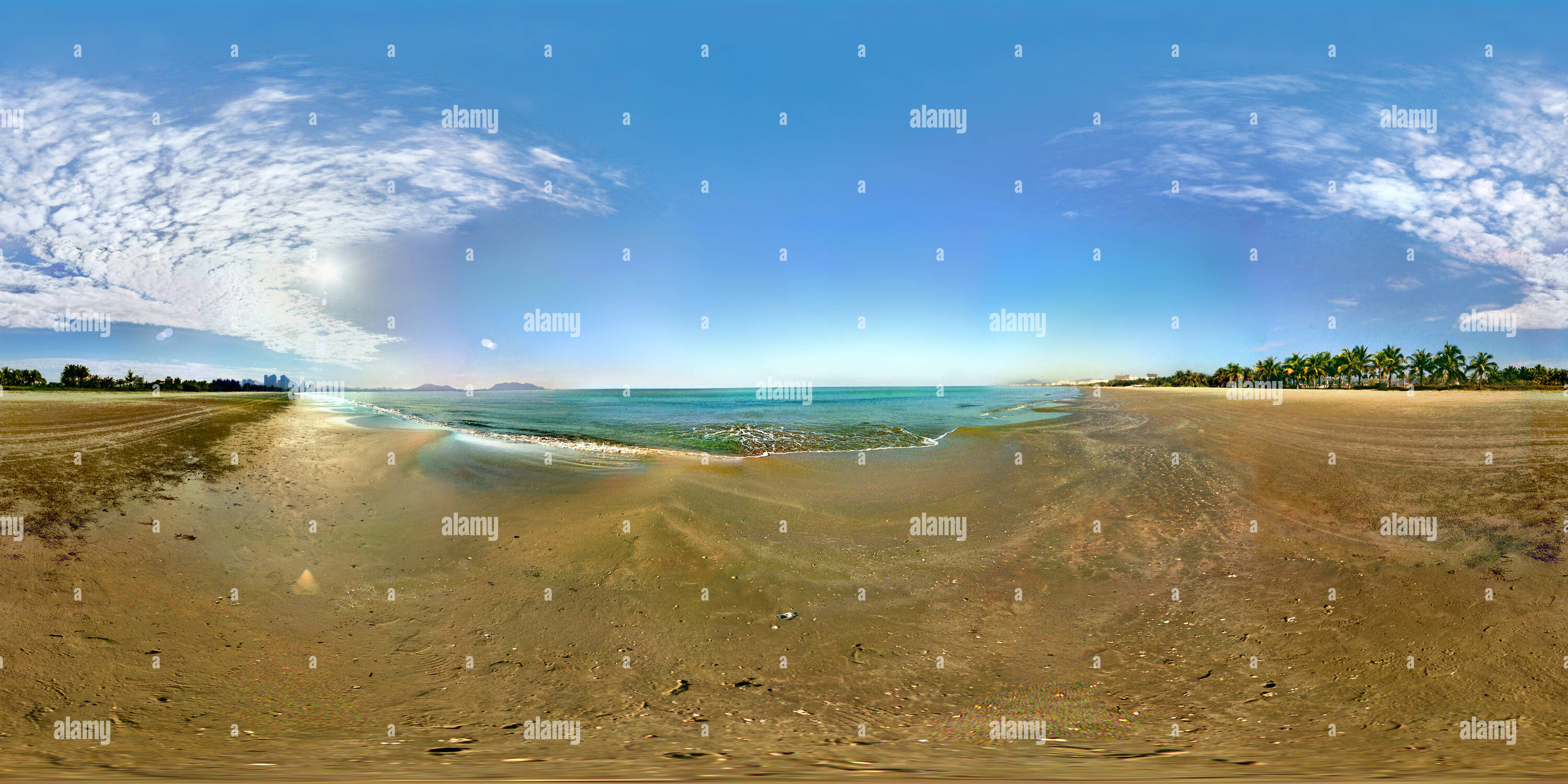 360° view of the great Sanya Bay in sanya - Alamy