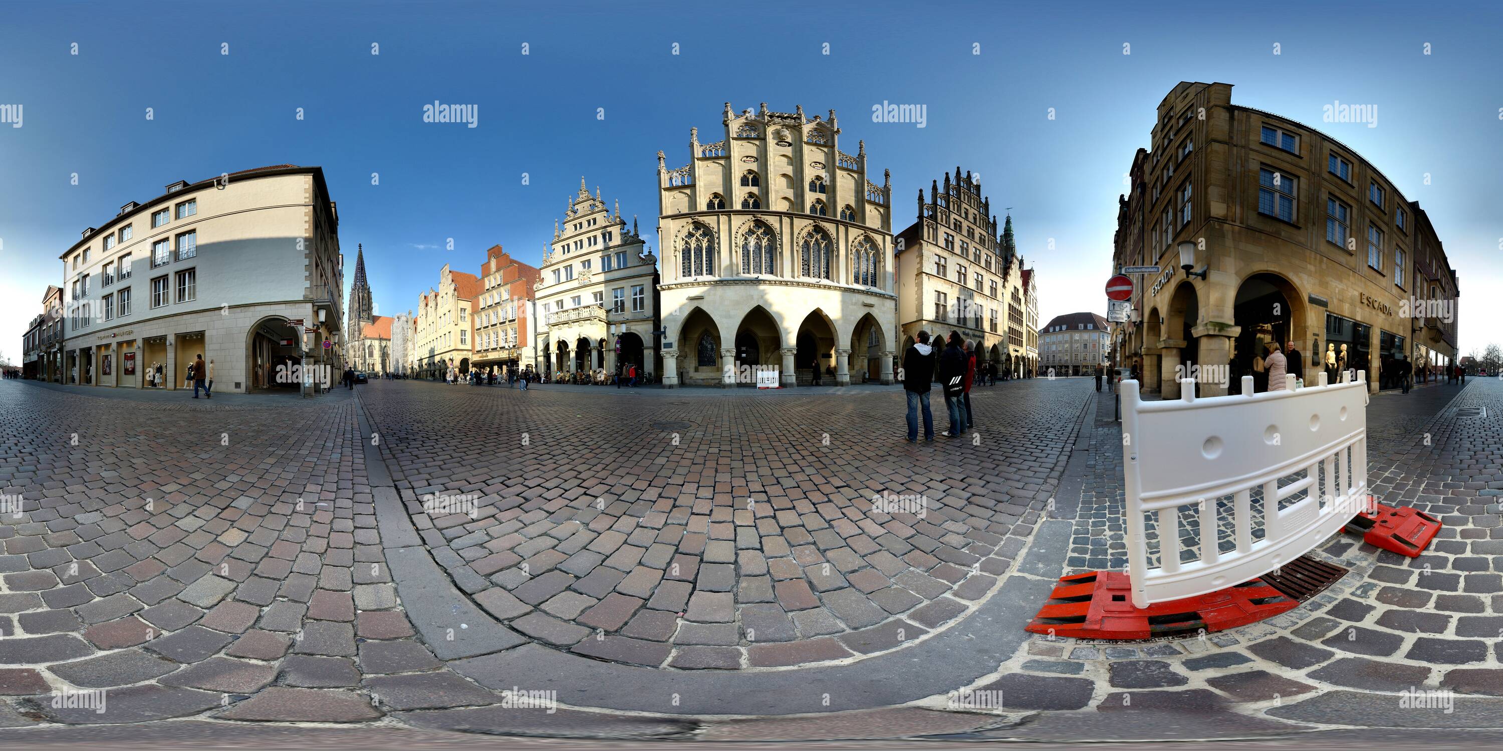 360° view of Historical City Hall of Münster Alamy