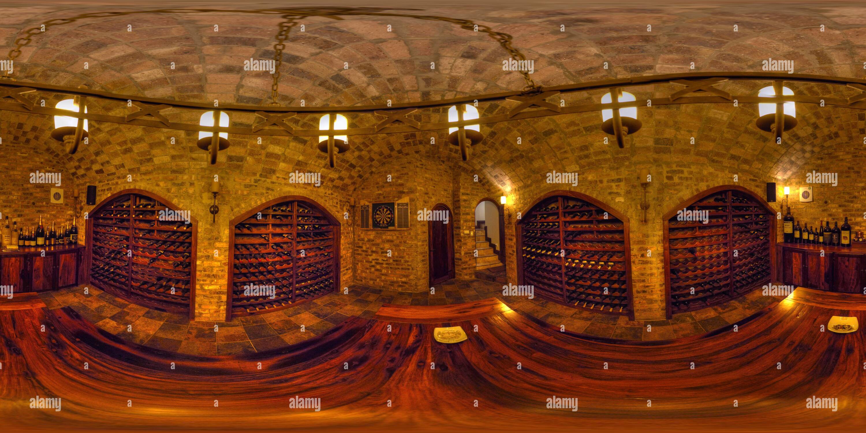 Wine cellar at vaal river house south africa hires stock photography