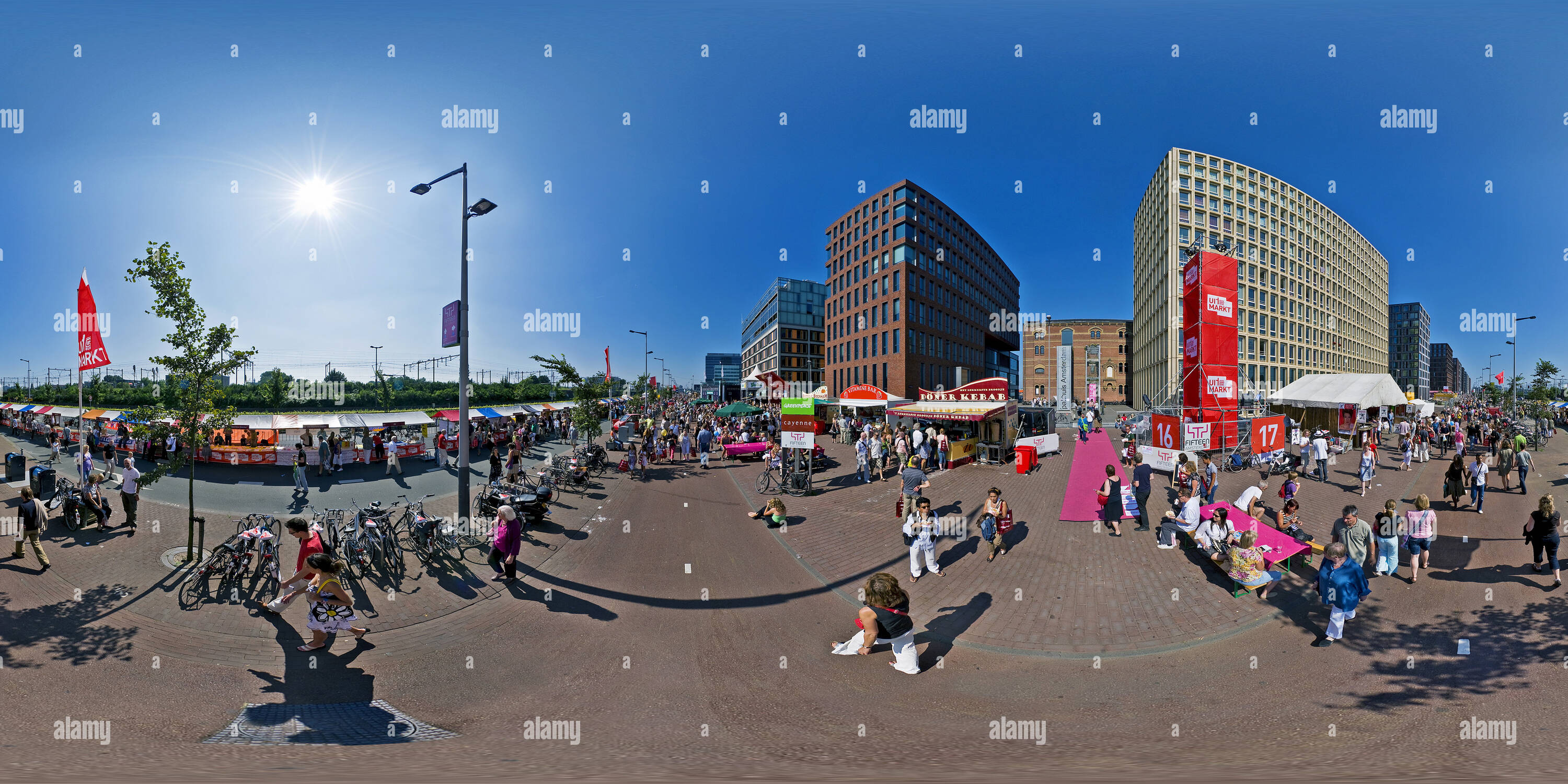 360° view of Uitmarkt Amsterdam Pietheinkade Alamy