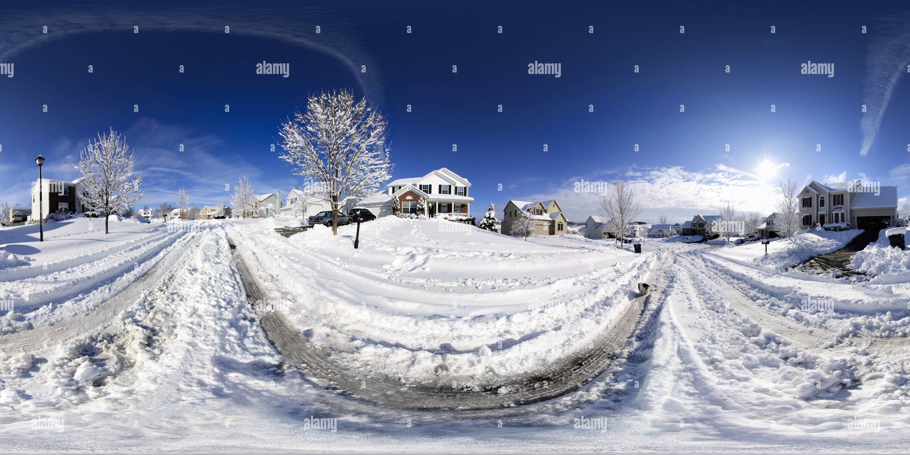 Snow 360 360° view of The Great Snow of 2010, Newark Ohio - Alamy