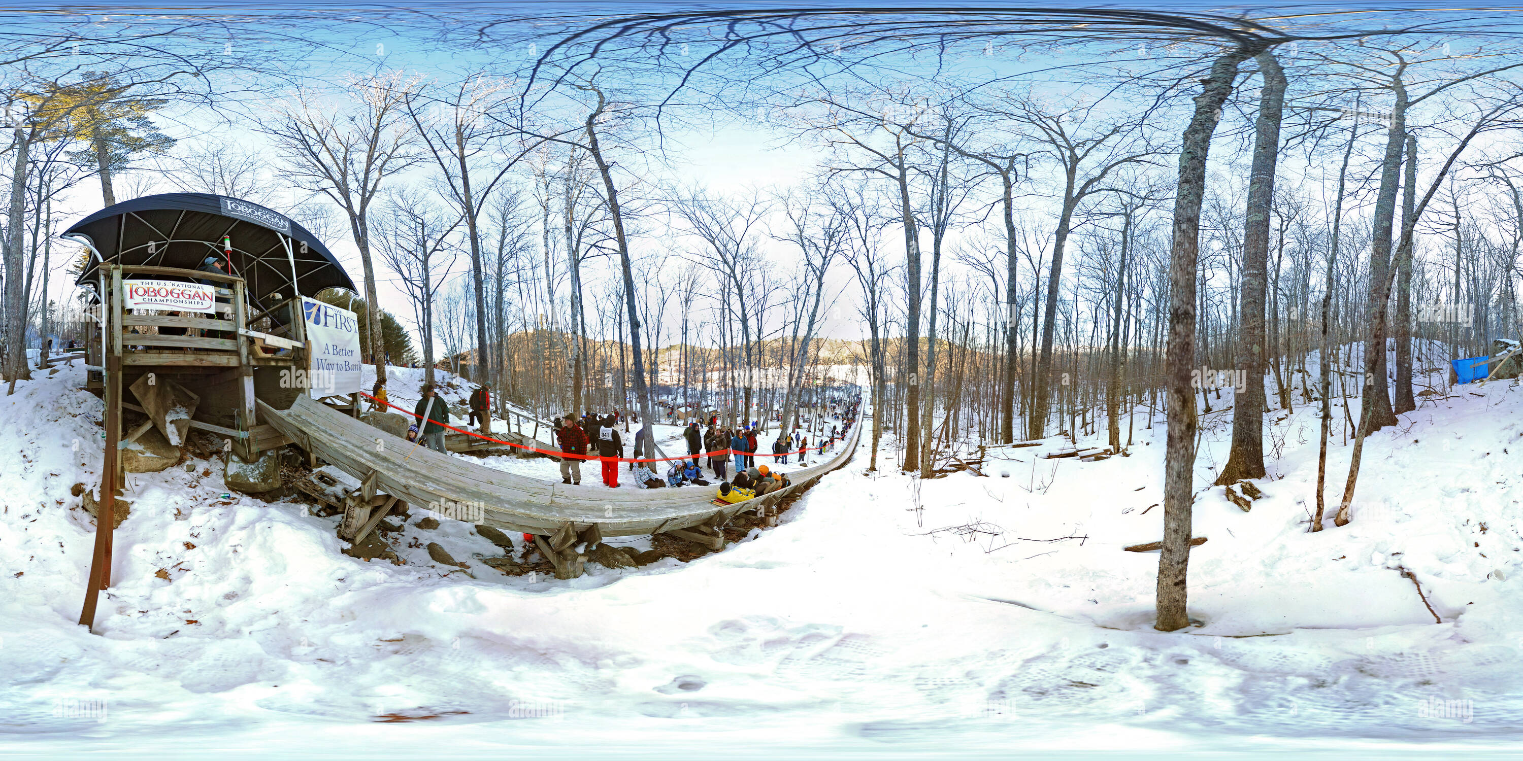 Us national toboggan championship hires stock photography and images