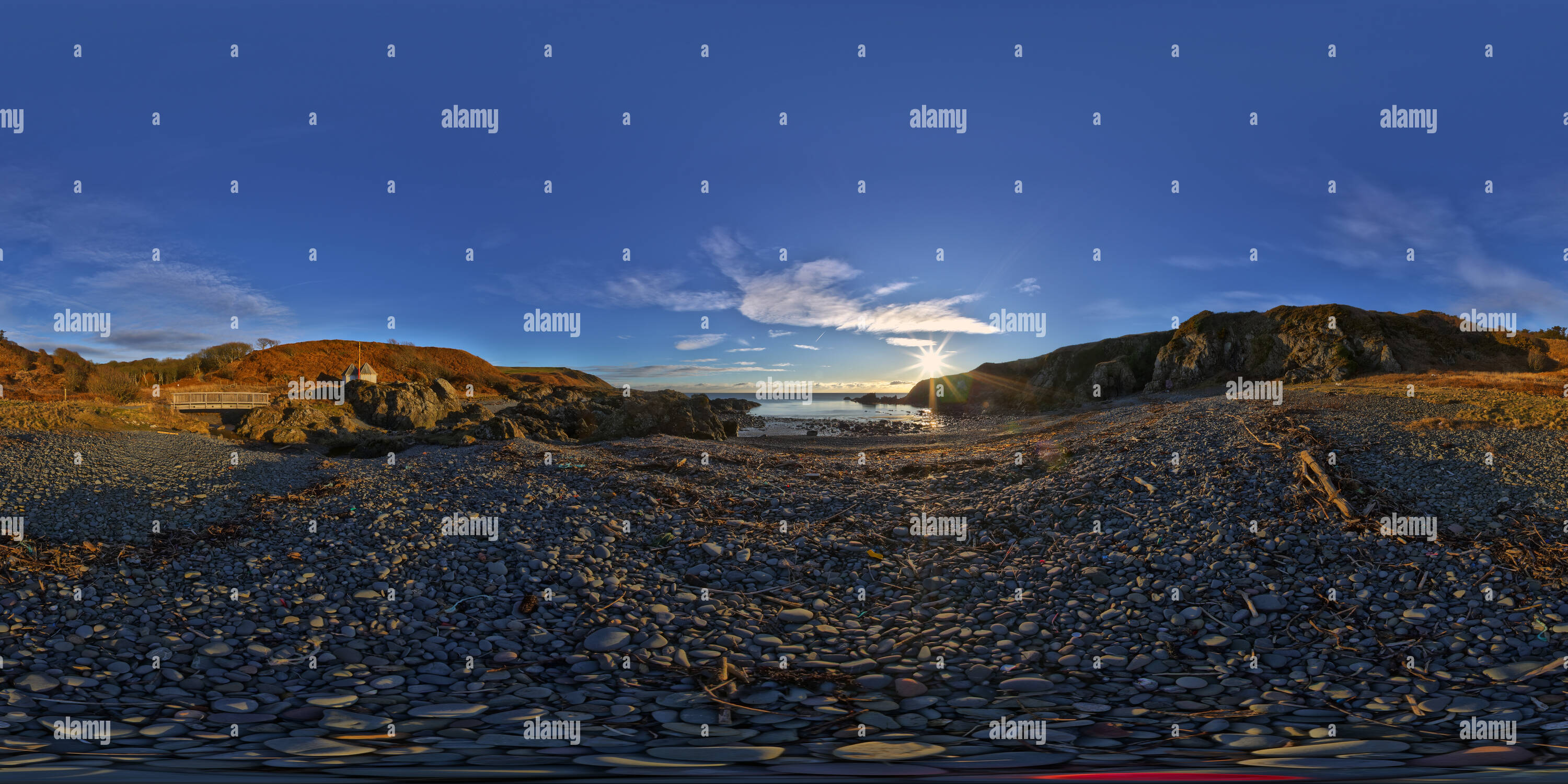 Portpatrick Bay 360° view of Portpatrick Mora bay - Alamy
