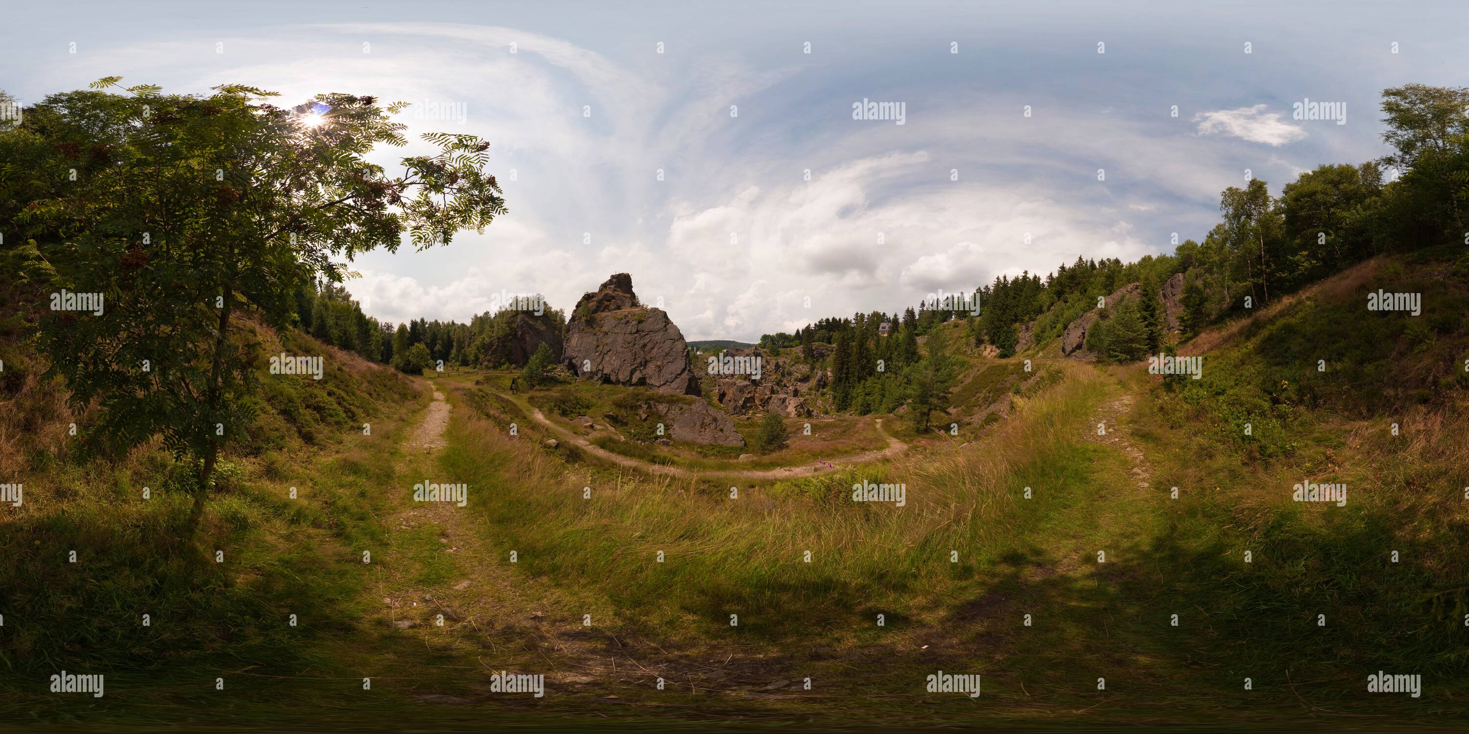 360° view of The Sinkhole of Geyer (Geyersche Binge) [XI] Alamy