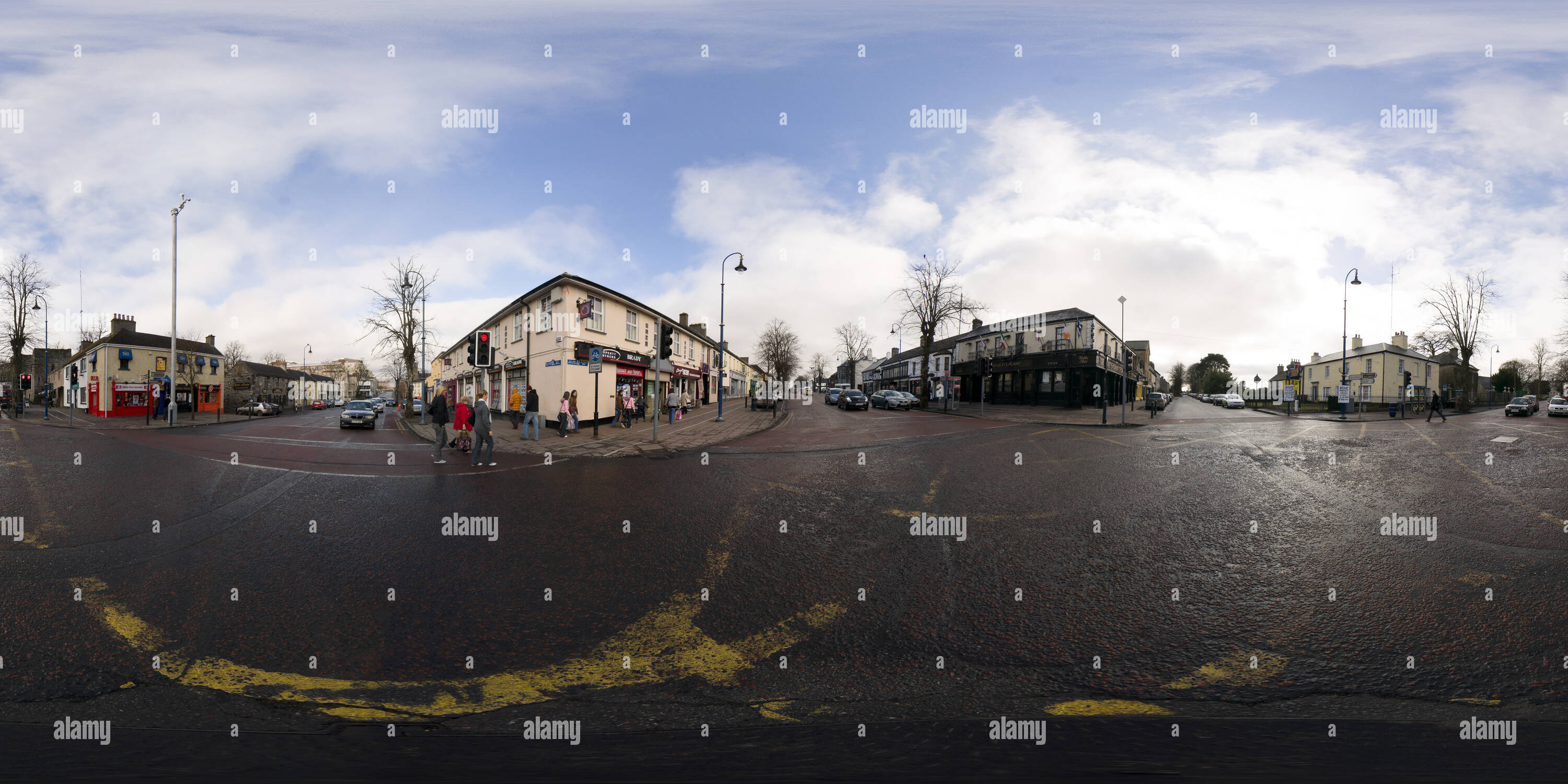 360° view of Maynooth Main Street Alamy