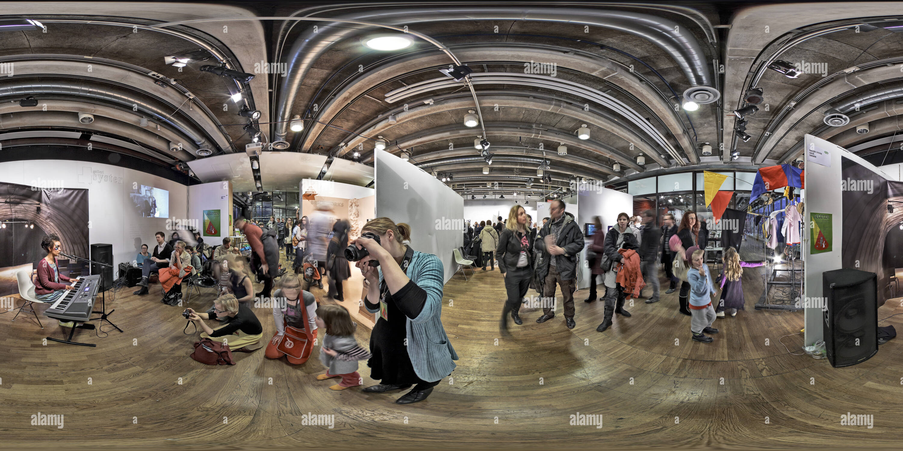 360° view of Supermarket Art Fair in Stockholm 2010 Alamy