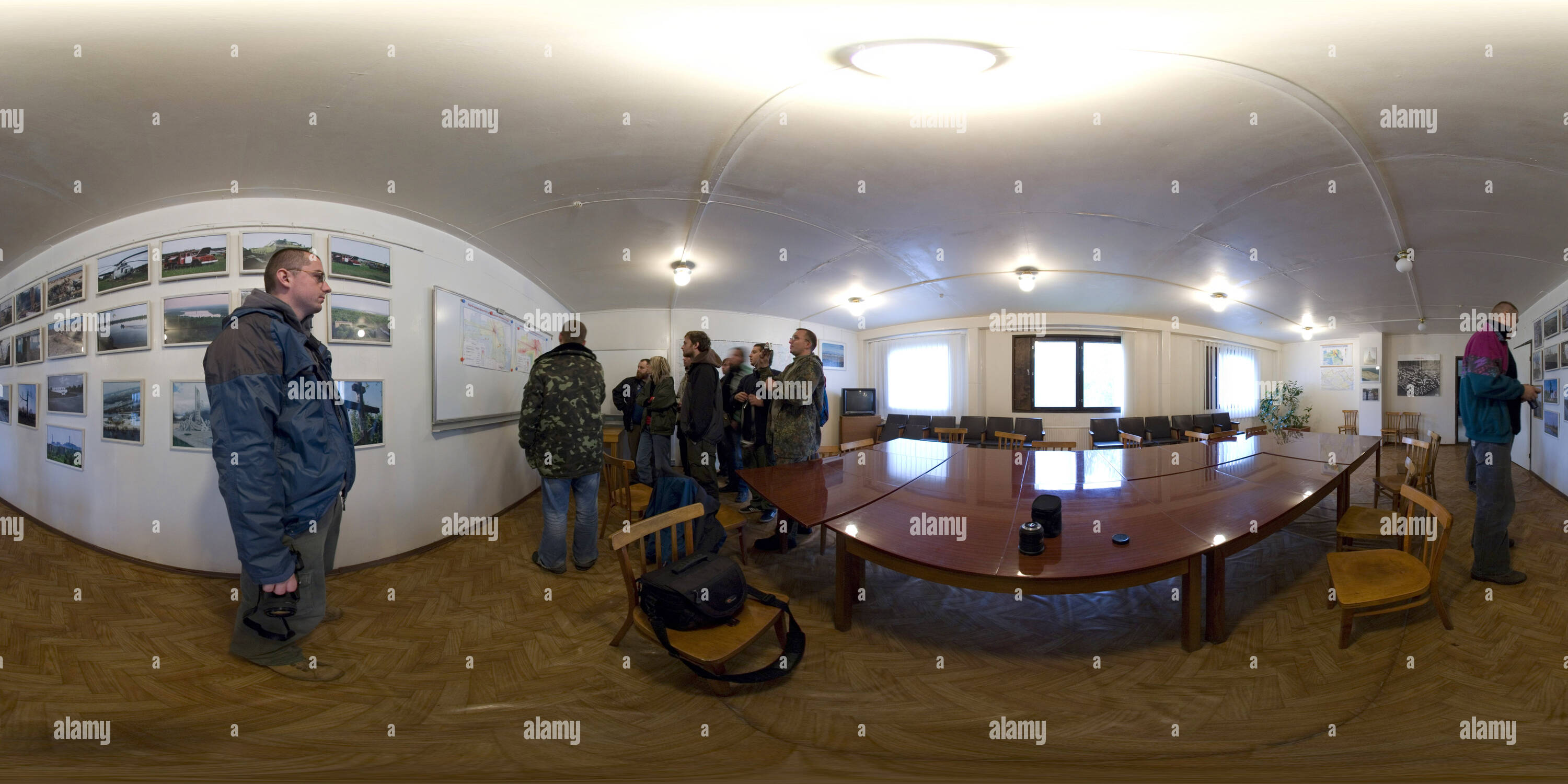 360 degree panoramic view of CHERNOBYL - Hall of remembrance