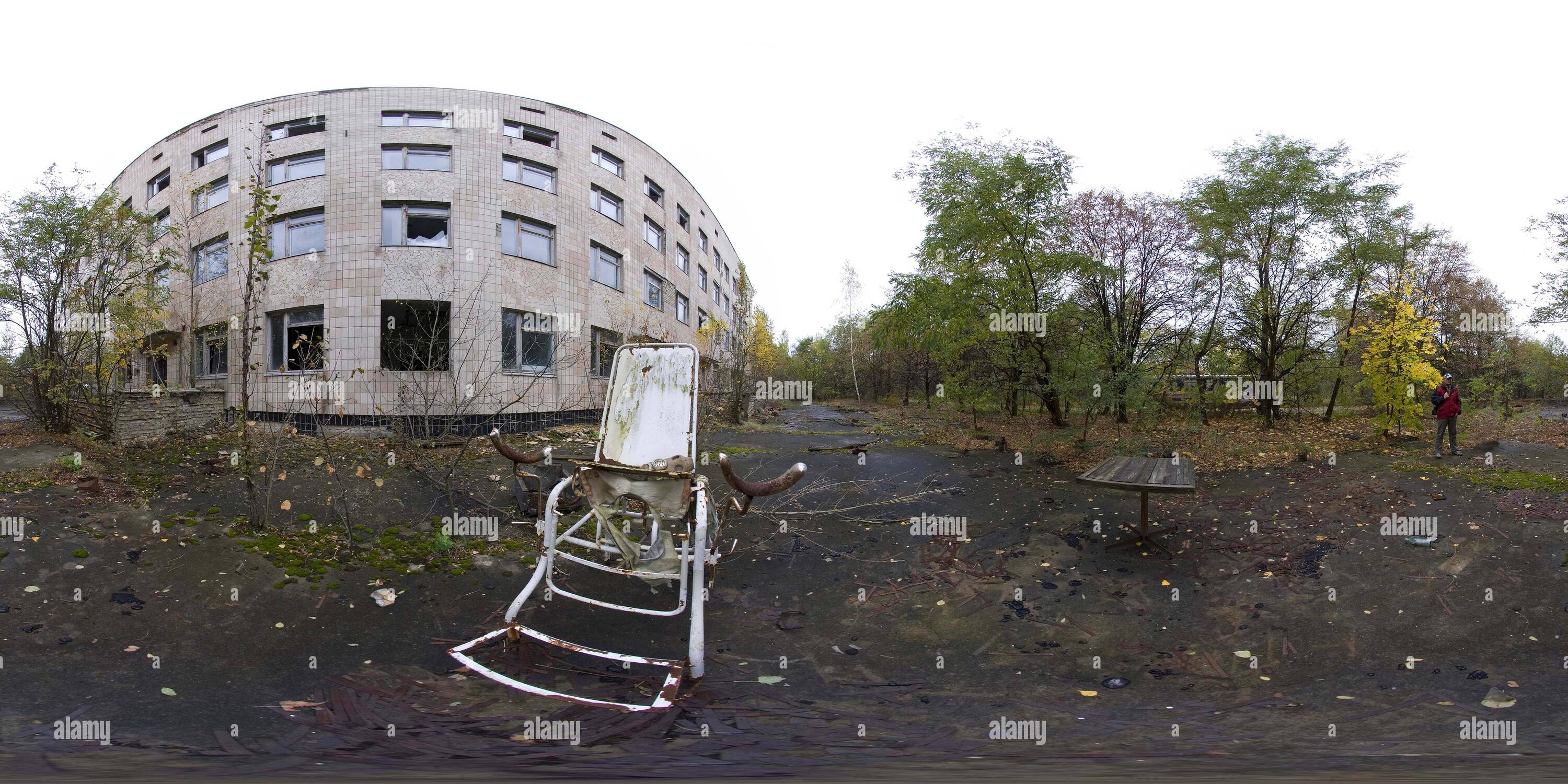 360 degree panoramic view of CHERNOBYL - Hospital