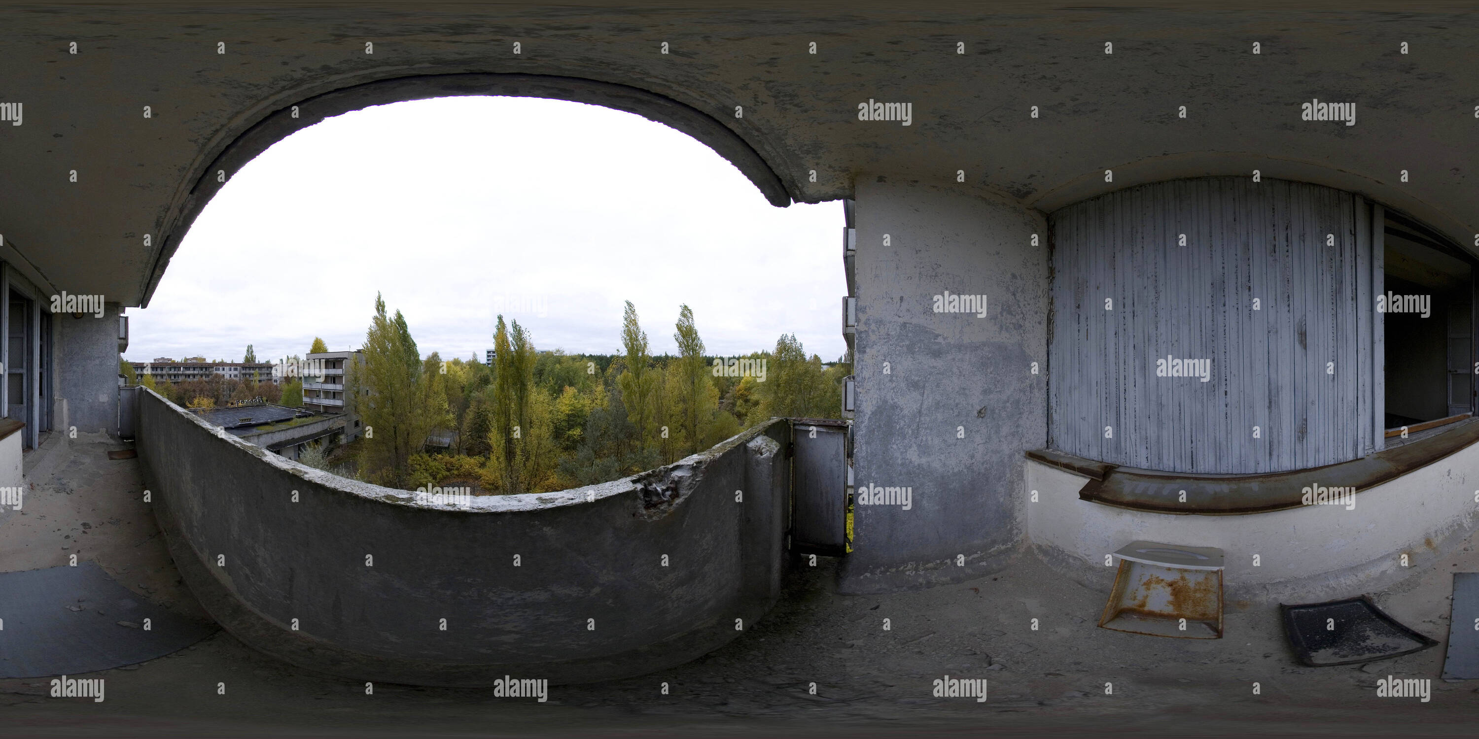 360 degree panoramic view of CHERNOBYL - Building