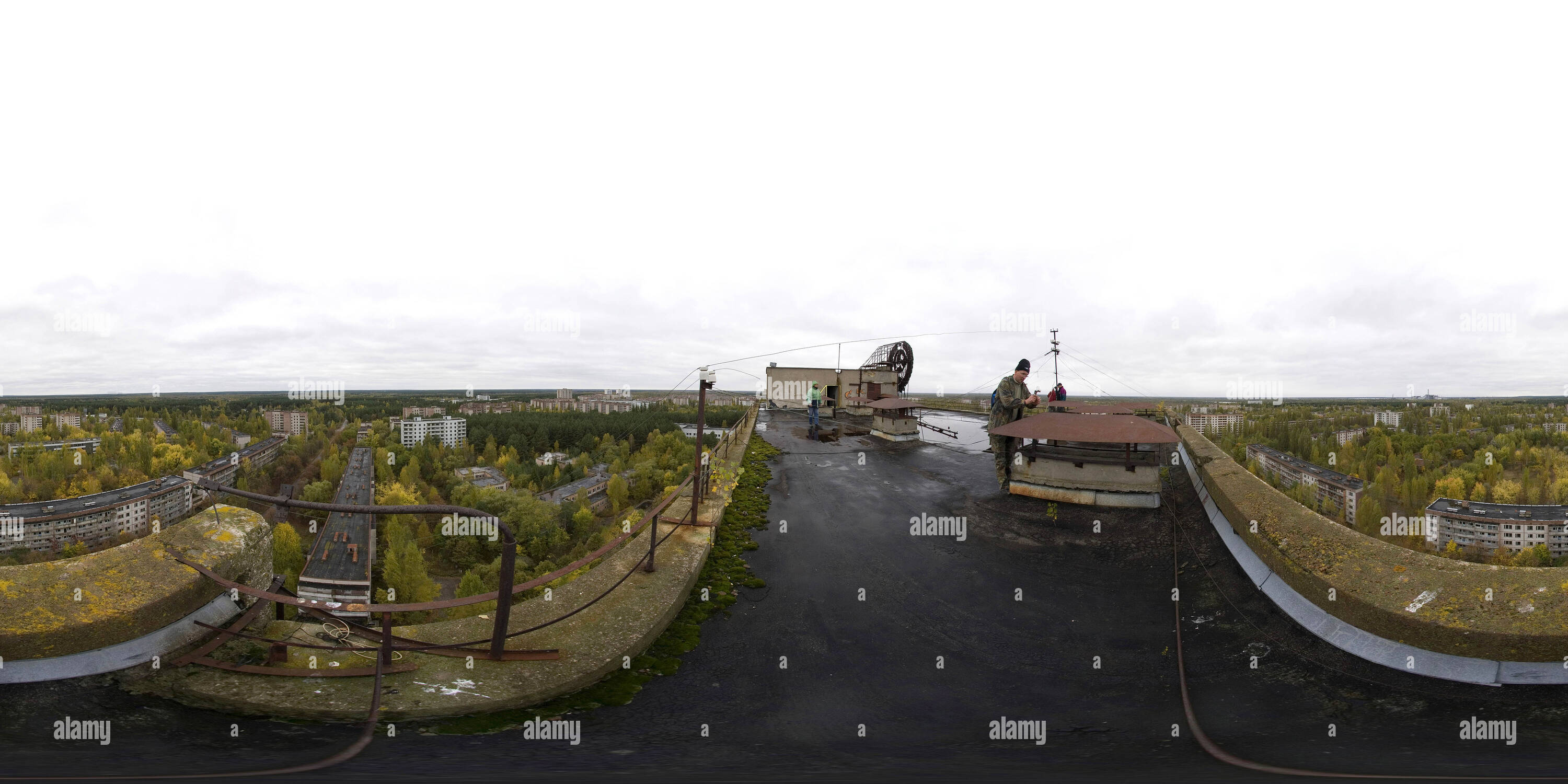360 degree panoramic view of CHERNOBYL - Roof
