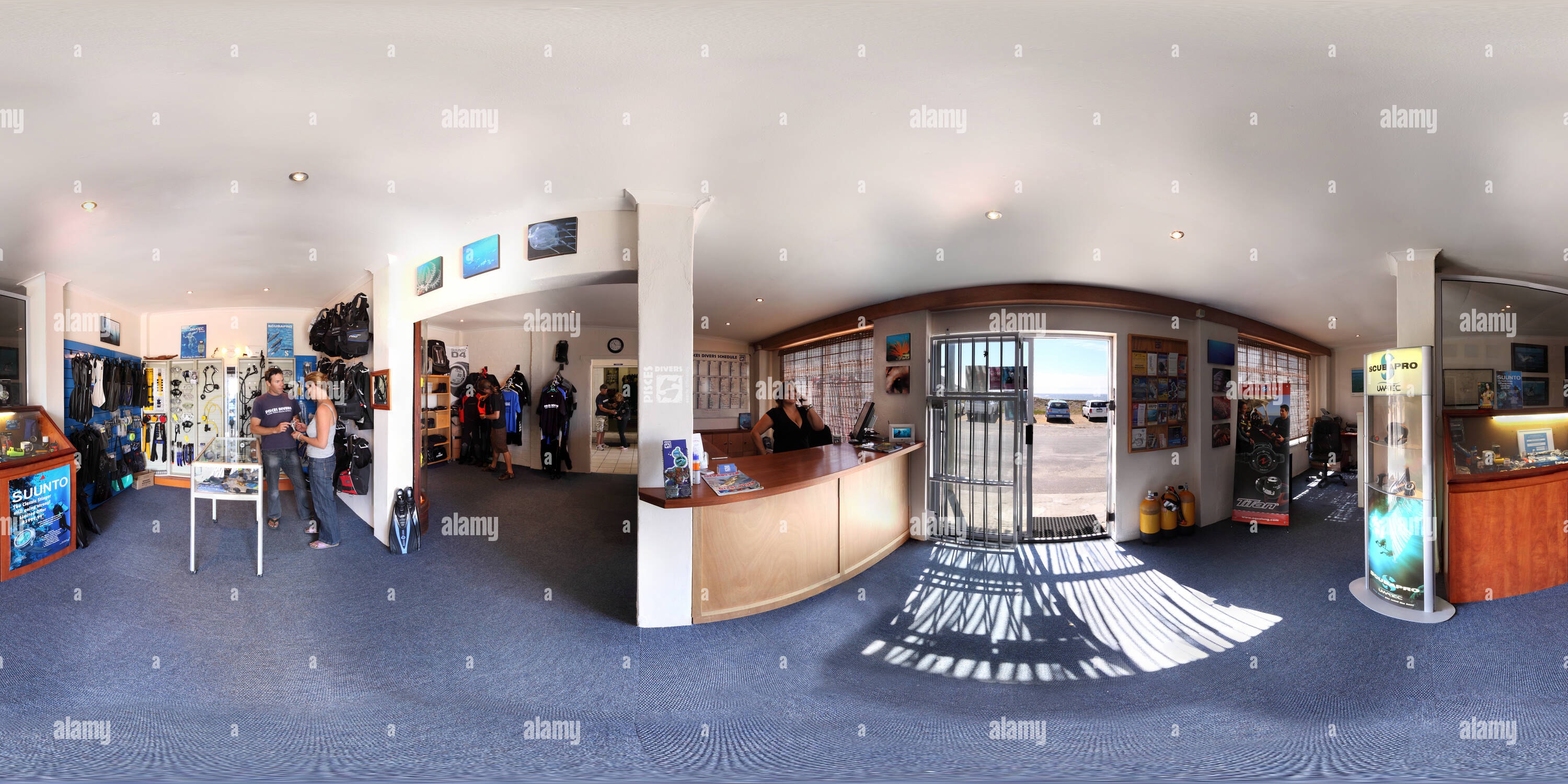 360° view of Pisces Divers Cape Town, South Africa Alamy
